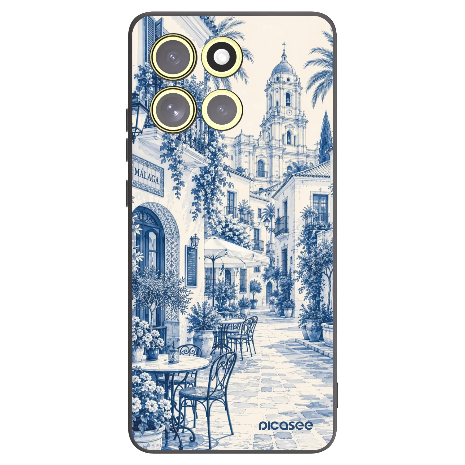 Picasee Motorola Moto G86 5G Hülle - Schwarzes Silikon - Calle Azul