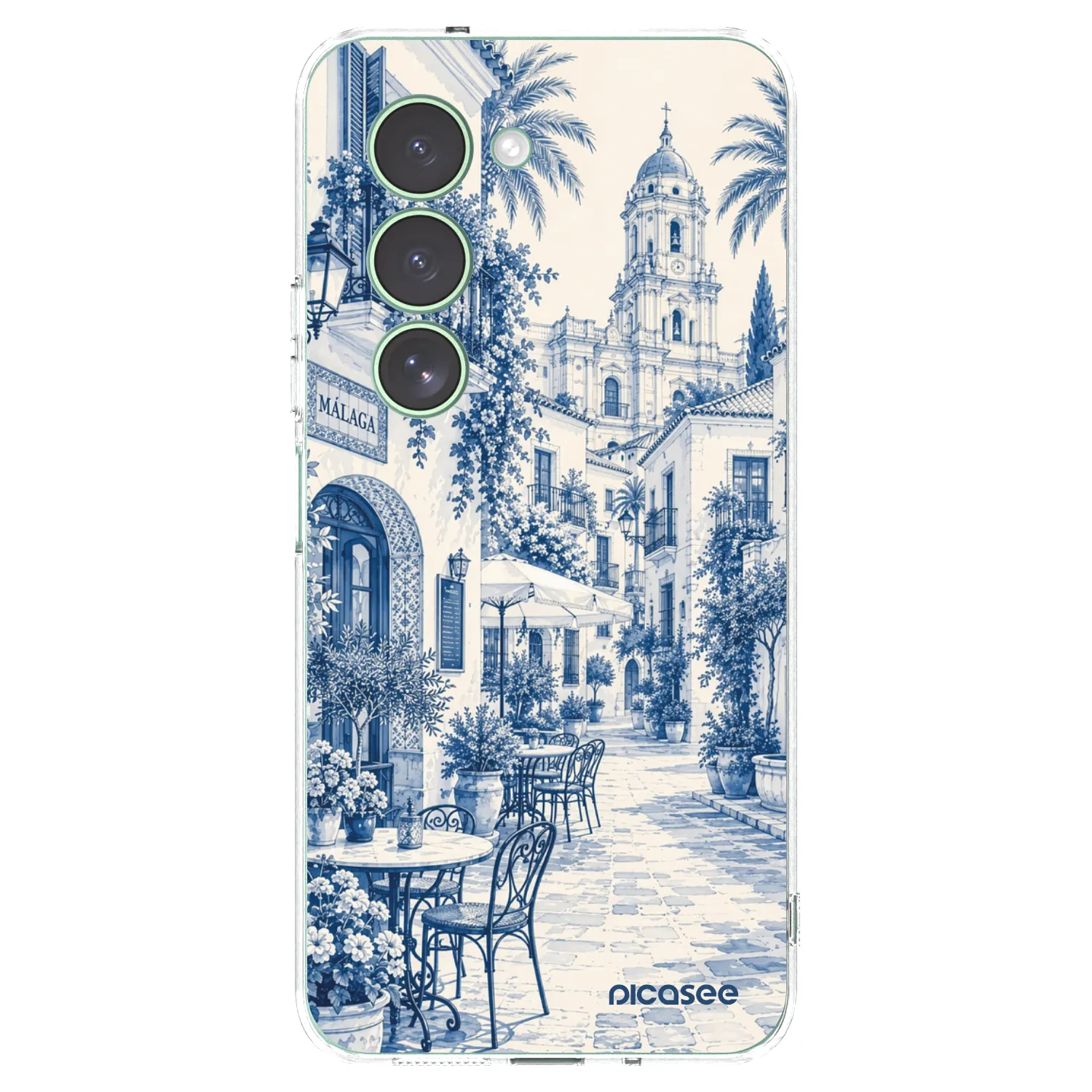 Picasee Xiaomi Redmi 15 5G Hülle - Transparentes Silikon - Calle Azul