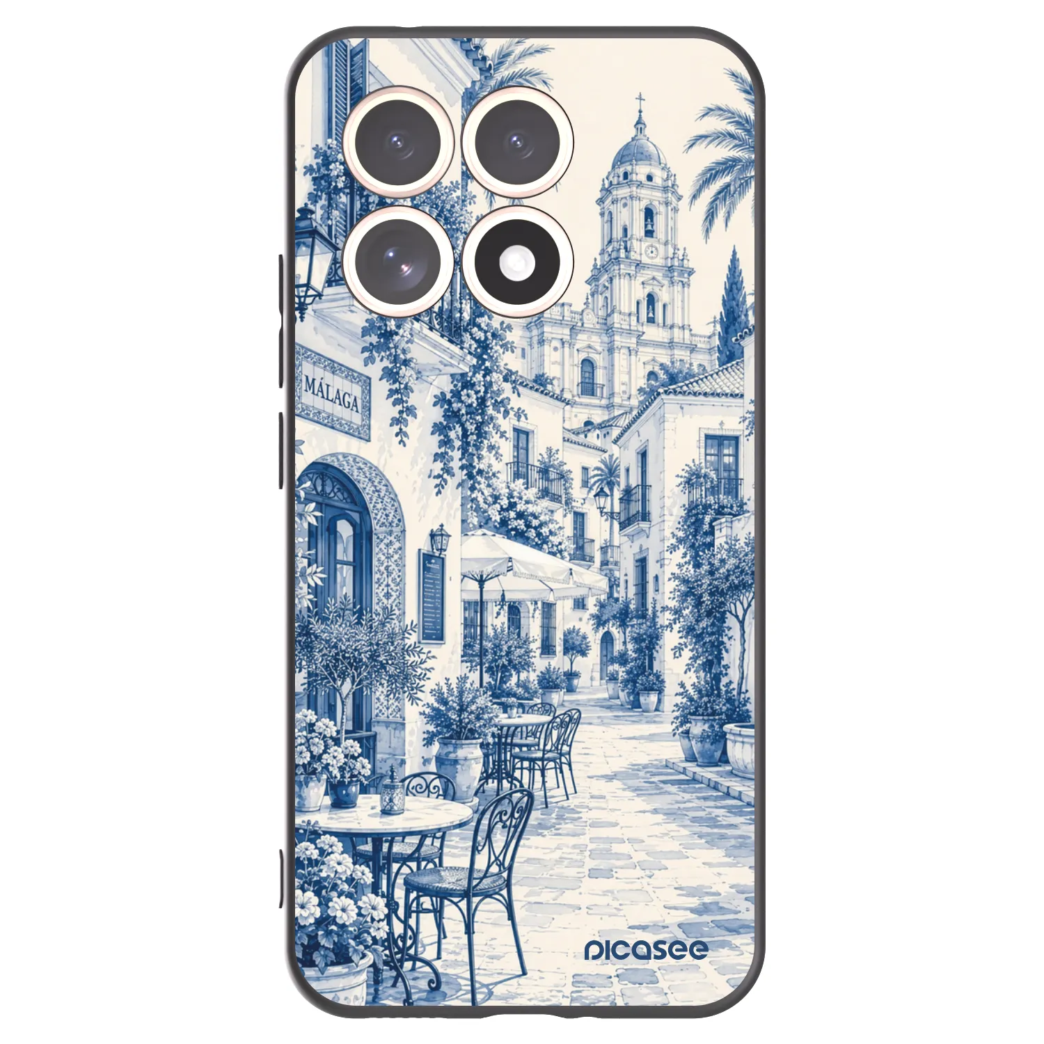 Picasee Xiaomi 15T Hülle - Schwarzes Silikon - Calle Azul