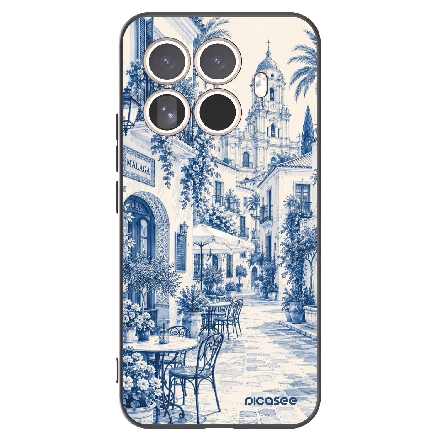 Picasee Xiaomi 15T Pro Hülle - Schwarzes Silikon - Calle Azul