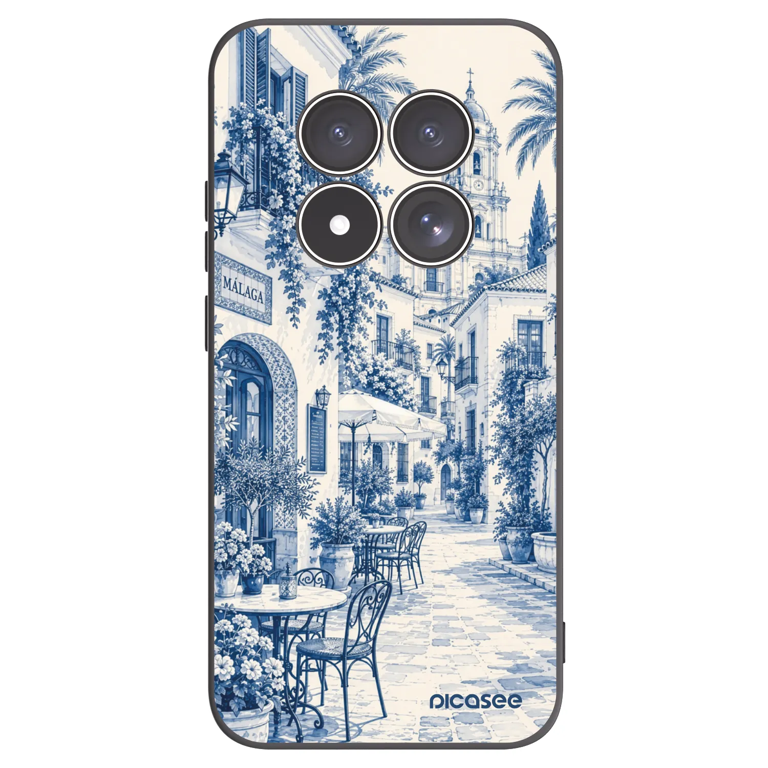 Picasee Xiaomi Redmi Note 15 Pro 5G Hülle - Schwarzes Silikon - Calle Azul