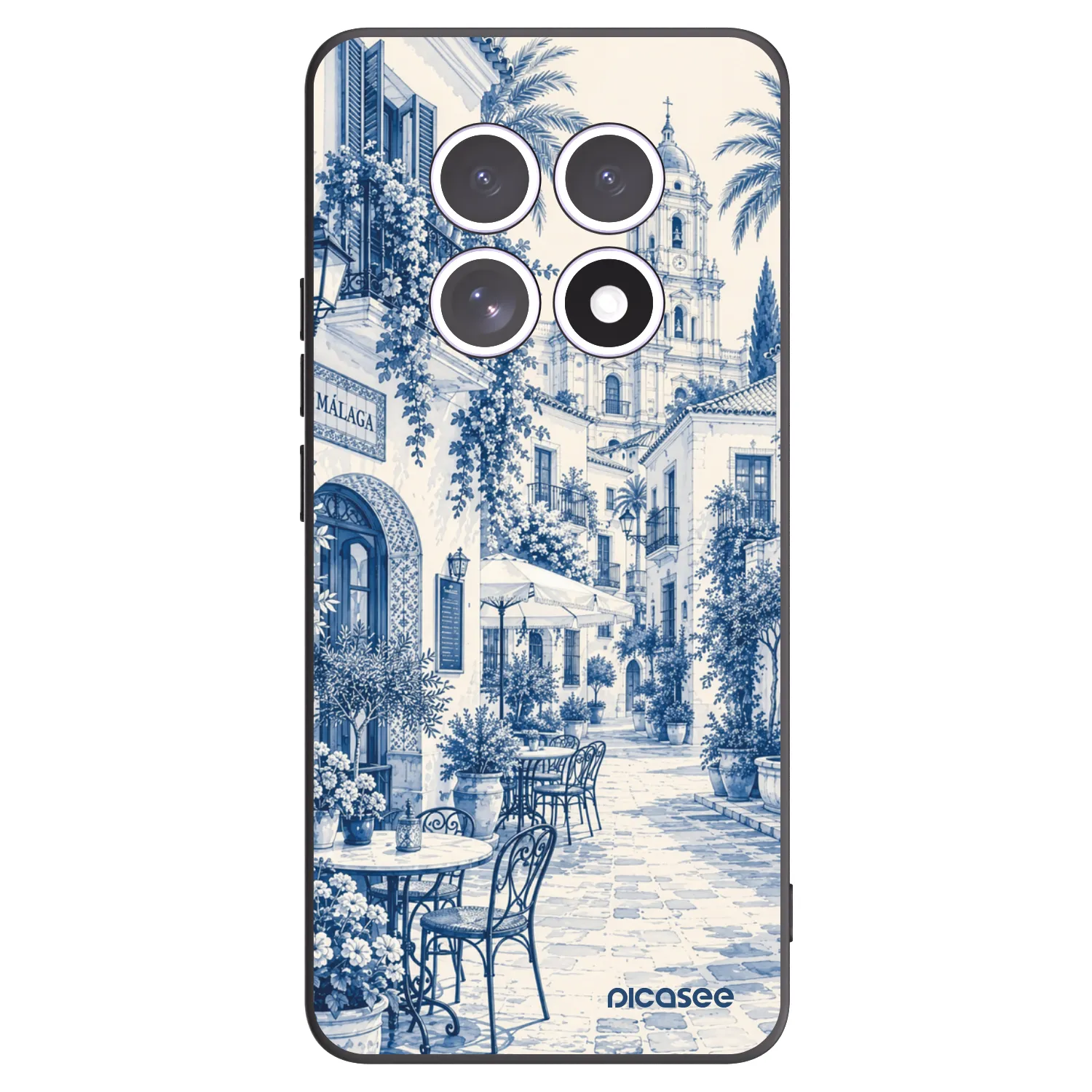 Picasee Xiaomi Redmi Note 15 5G Hülle - Schwarzes Silikon - Calle Azul