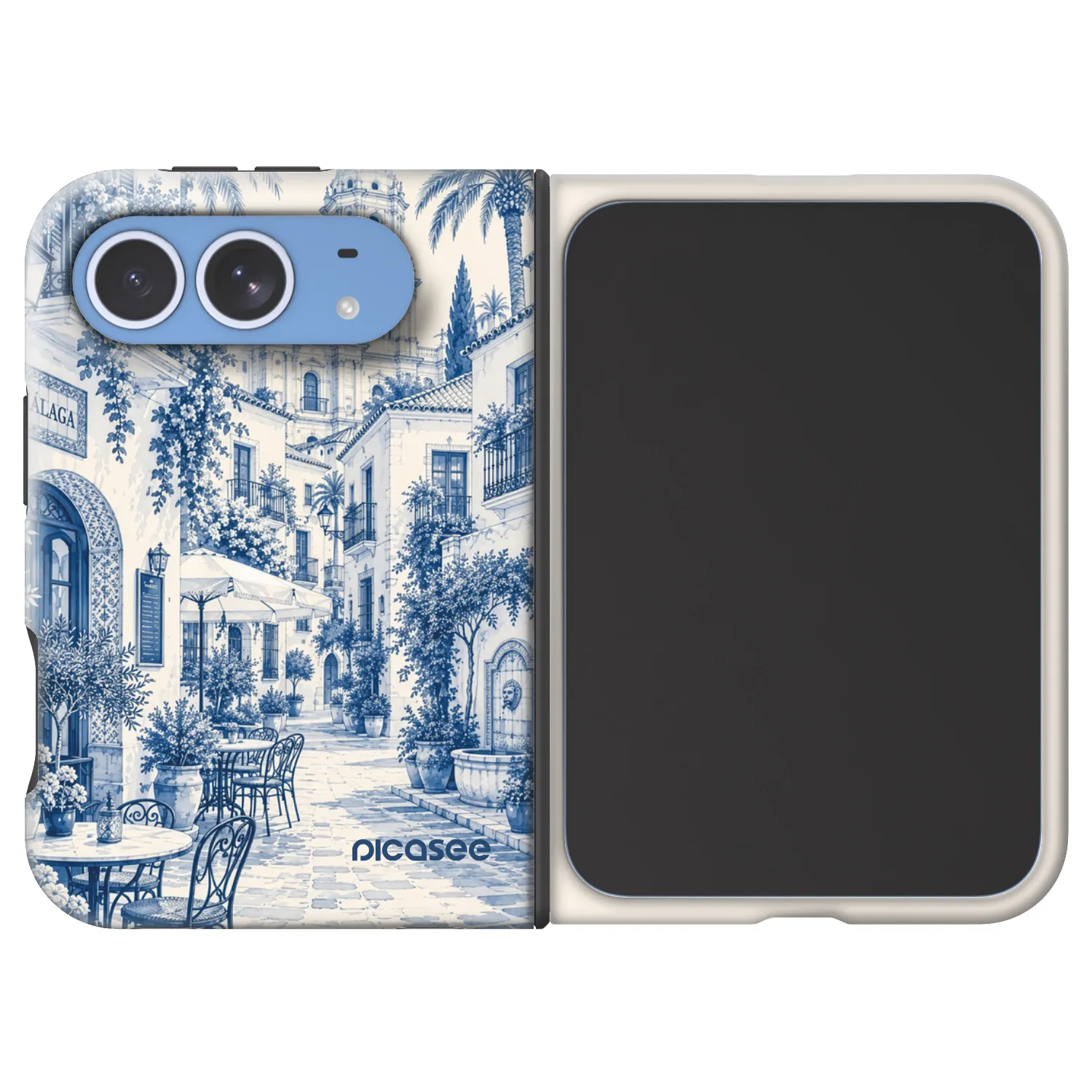 Picasee Fashion Case MagSafe für Apple iPhone Duo - Calle Azul