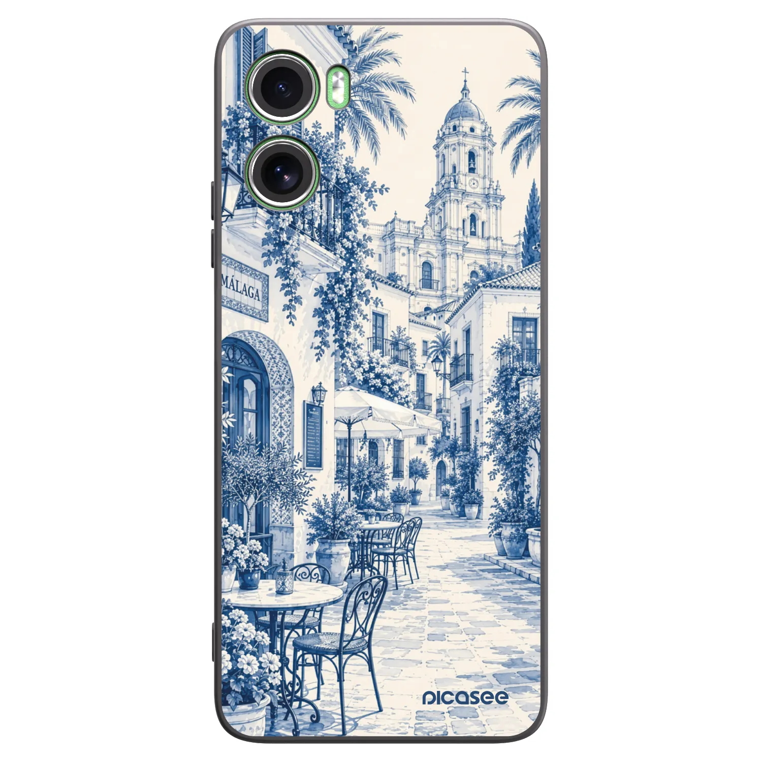 Picasee Motorola Moto G06 Hülle - Schwarzes Silikon - Calle Azul