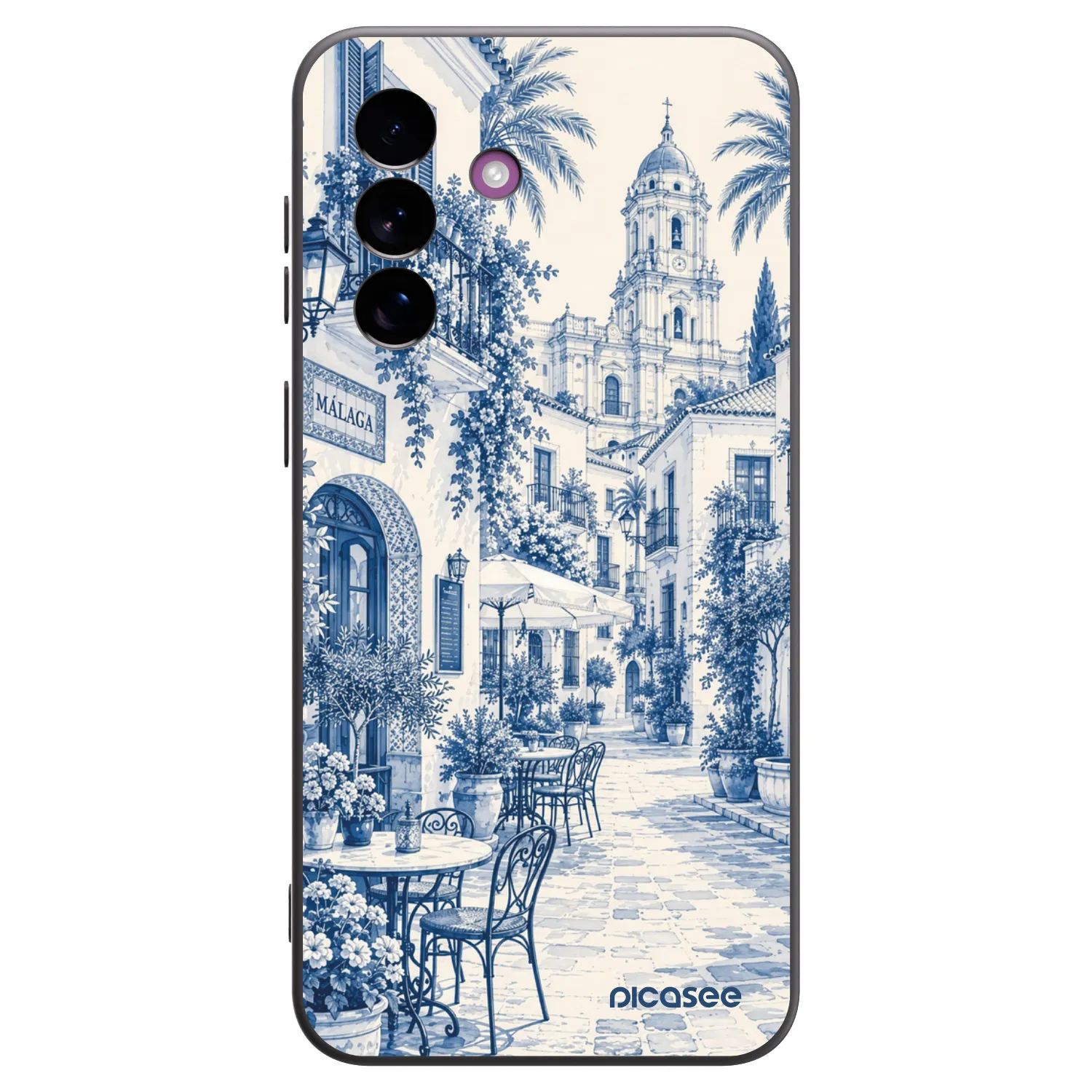 Picasee Samsung Galaxy A37 Hülle - Schwarzes Silikon - Calle Azul