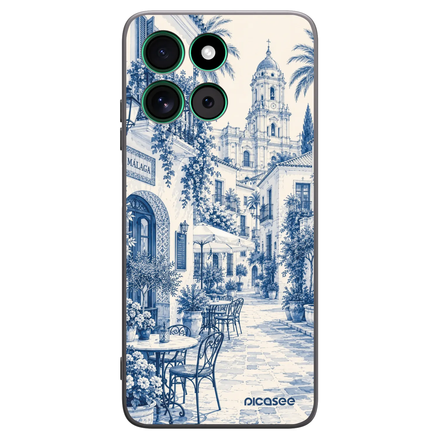 Picasee Motorola Moto G57 Power Hülle - Schwarzes Silikon - Calle Azul
