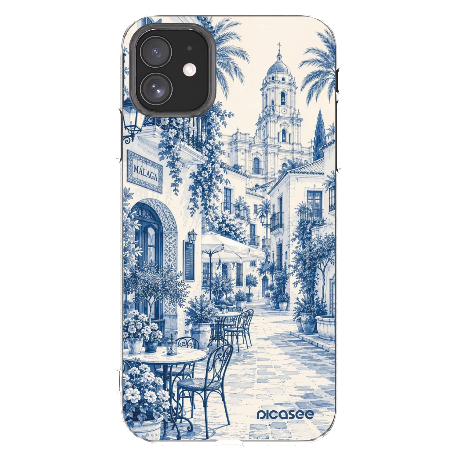 Picasee Apple iPhone 11 Hülle - Transparentes Silikon - Calle Azul