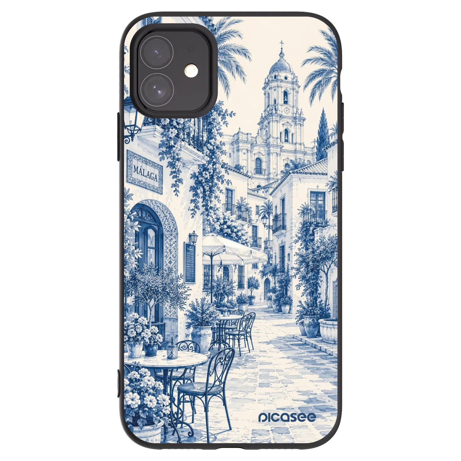 Picasee Apple iPhone 11 Hülle - Schwarzes Silikon - Calle Azul