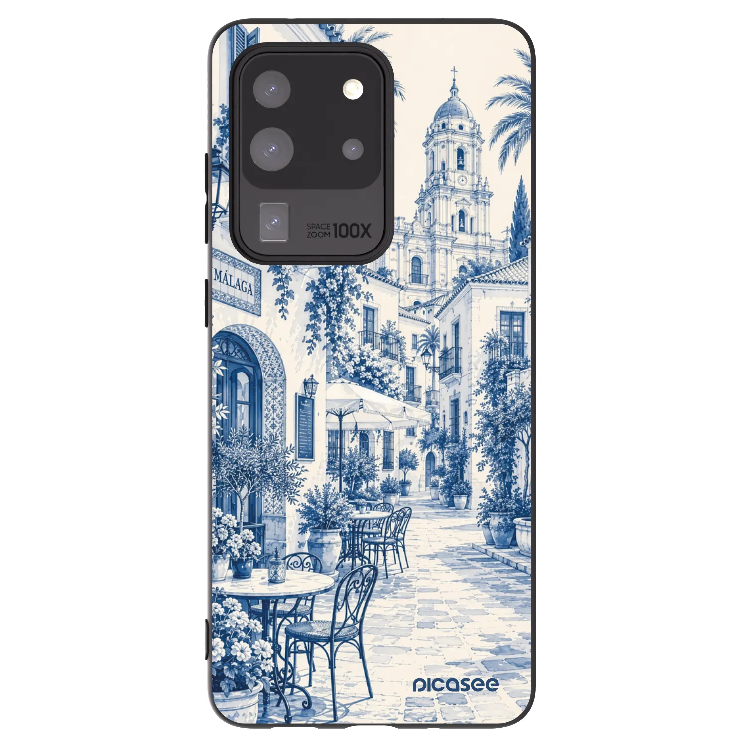 Picasee Samsung Galaxy S20 Ultra 5G G988F Hülle - Schwarzes Silikon - Calle Azul