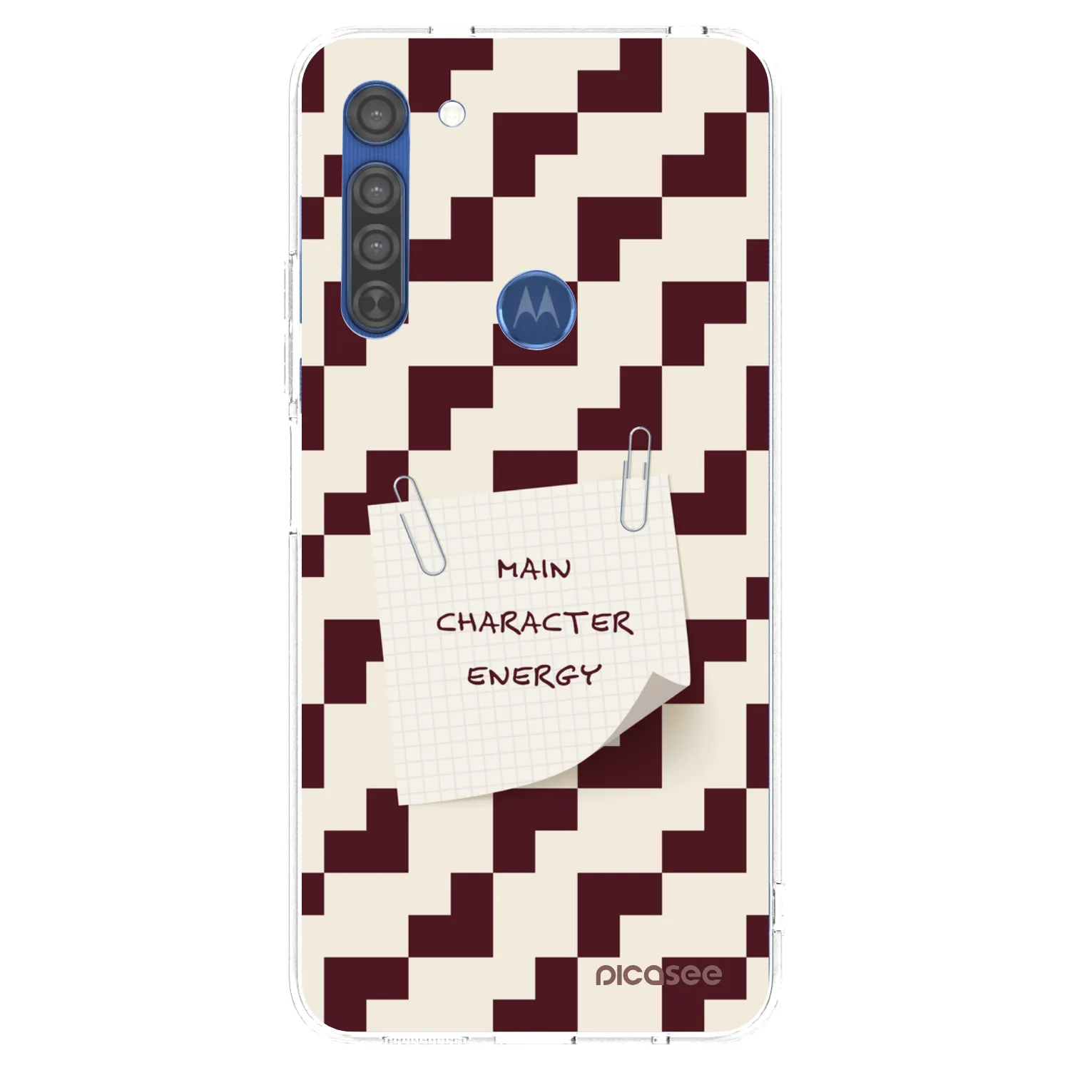 Picasee Motorola Moto G8 Hülle - Transparentes Silikon - Lead Role