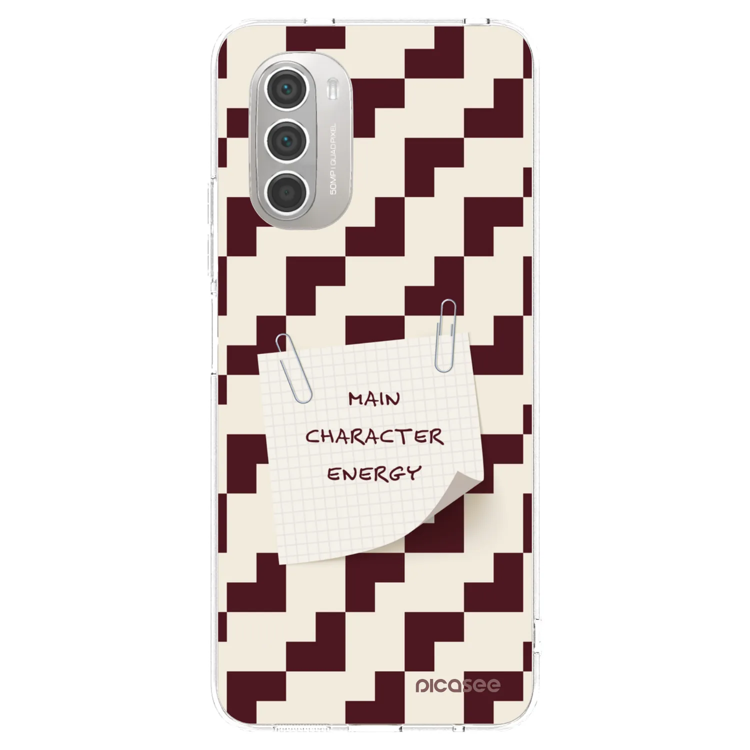 Picasee Motorola Moto G51 Hülle - Transparentes Silikon - Lead Role