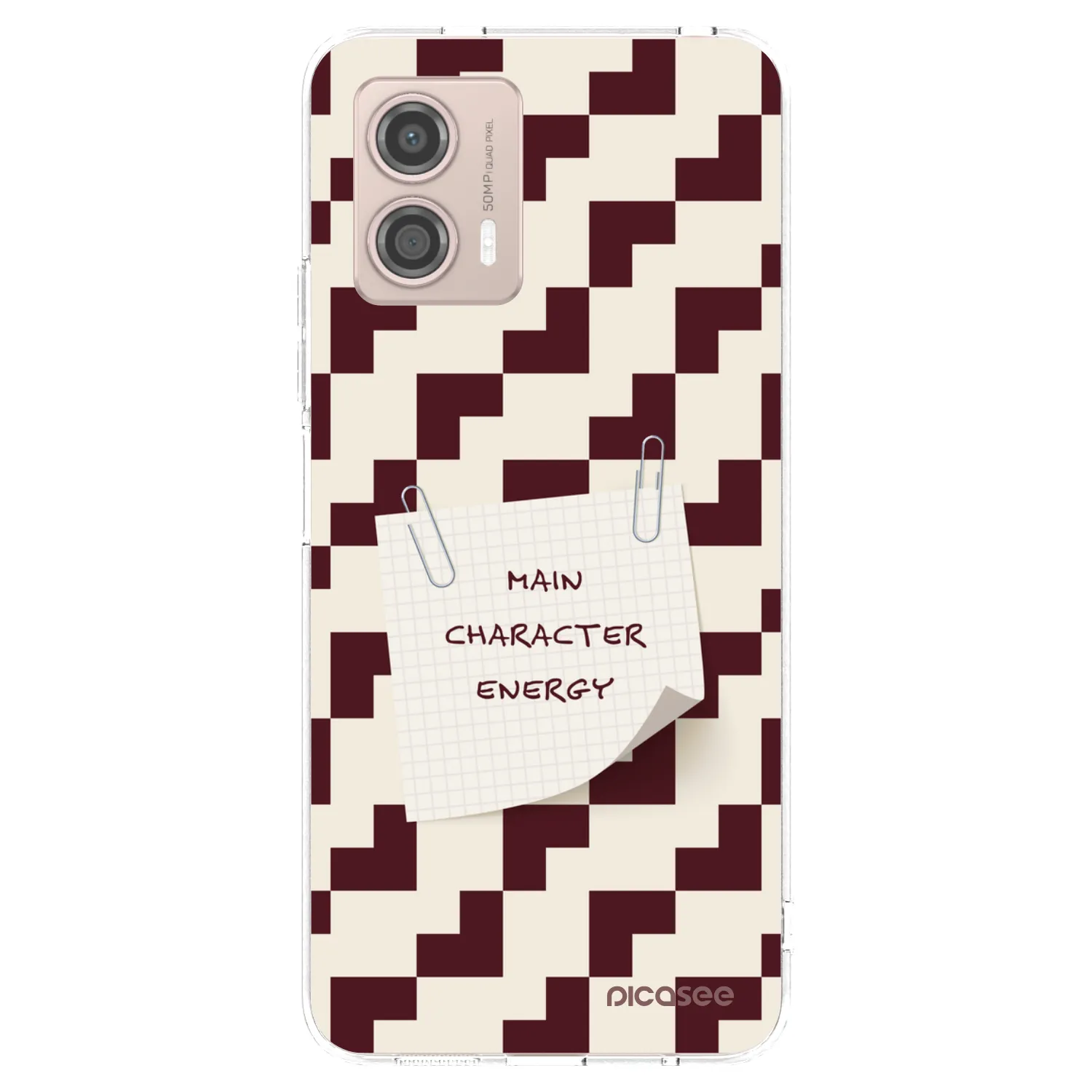 Picasee Motorola Moto G53 5G Hülle - Transparentes Silikon - Lead Role