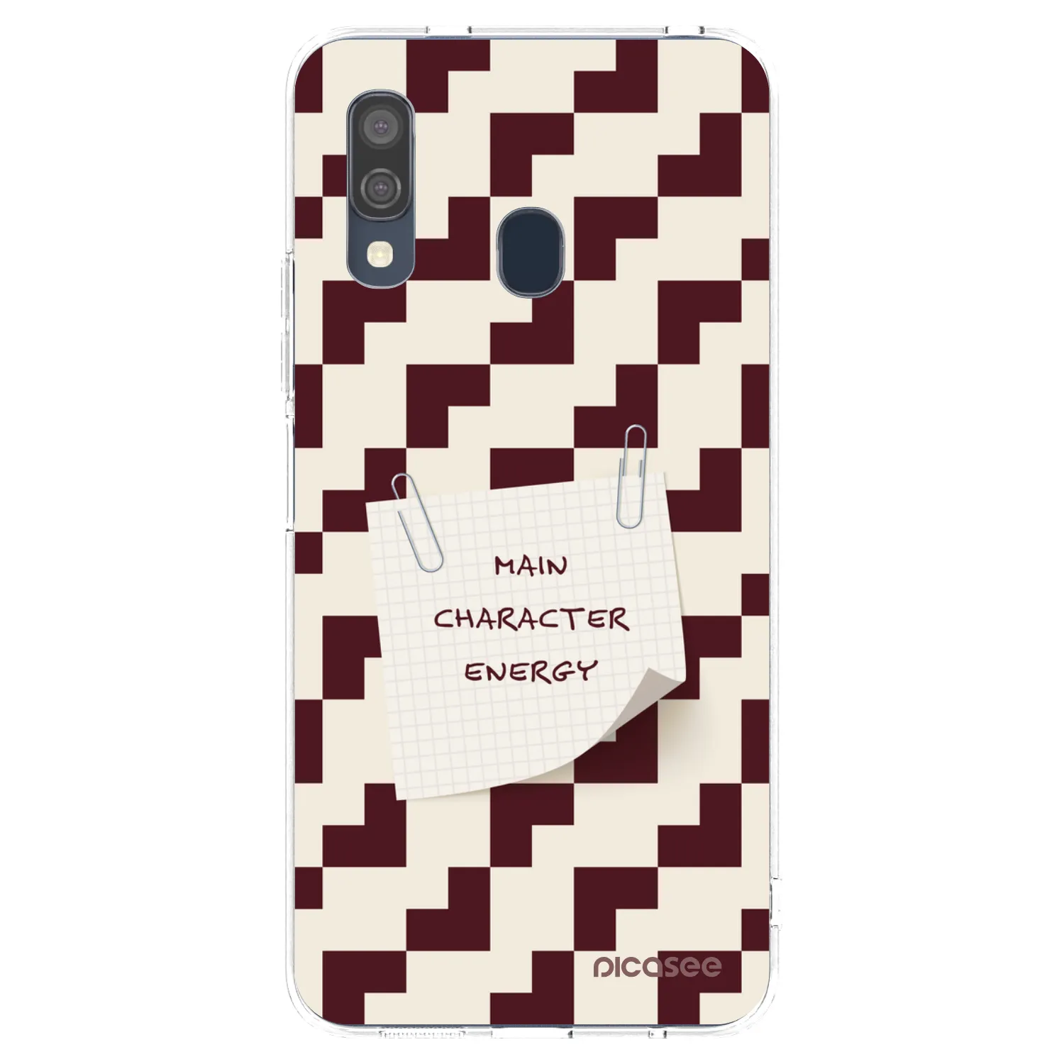 Picasee Samsung Galaxy A40 A405F Hülle - Transparentes Silikon - Lead Role