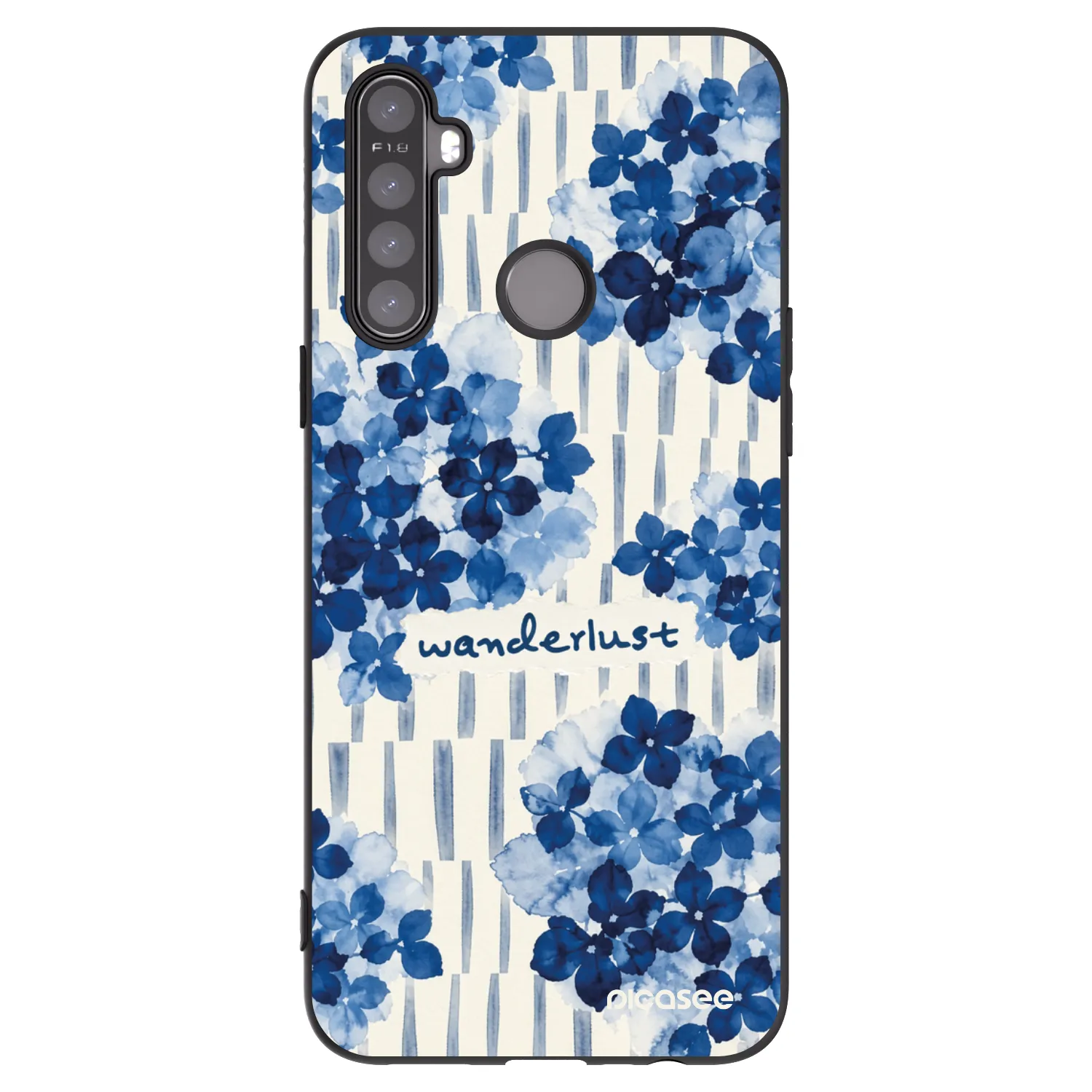 Picasee Realme 5 Hülle - Schwarzes Silikon - Azorea