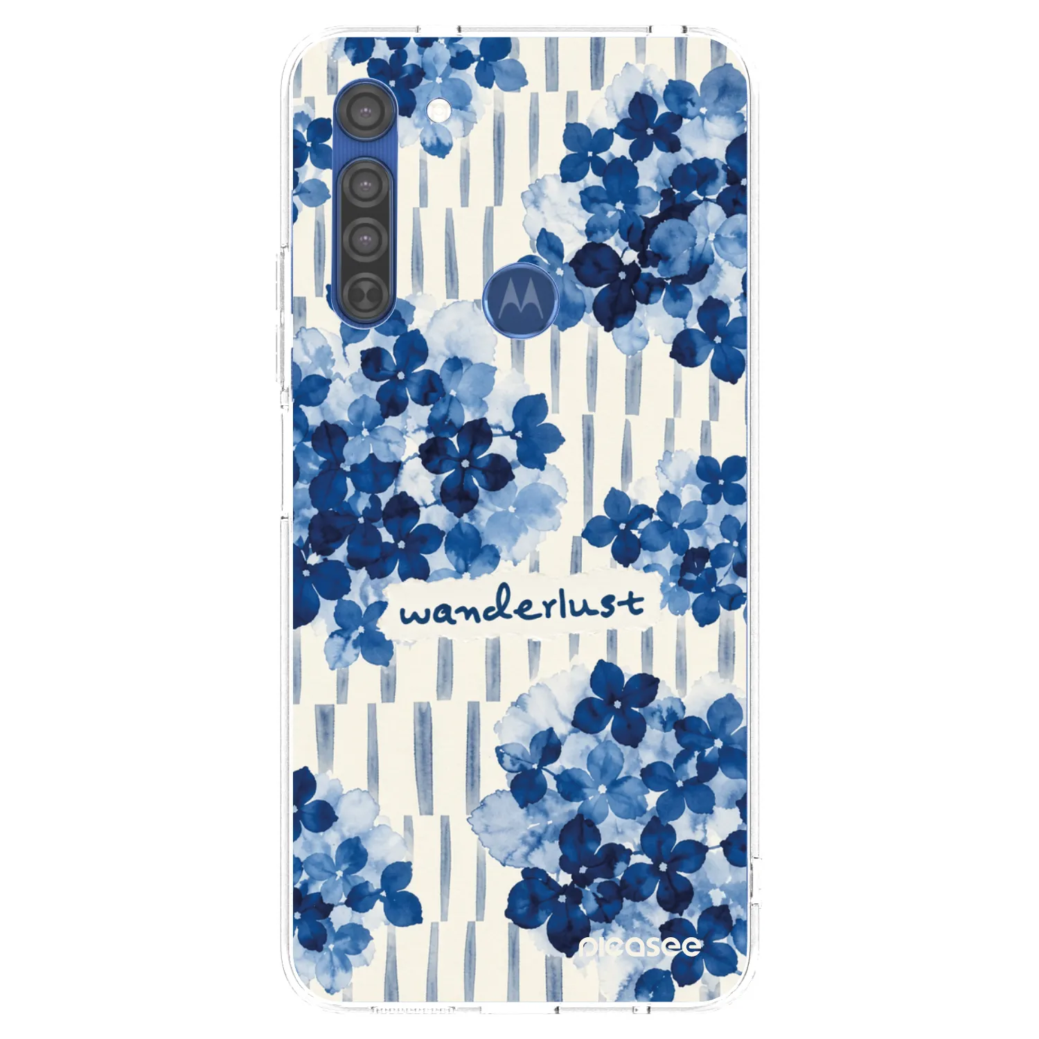 Picasee Motorola Moto G8 Hülle - Transparentes Silikon - Azorea