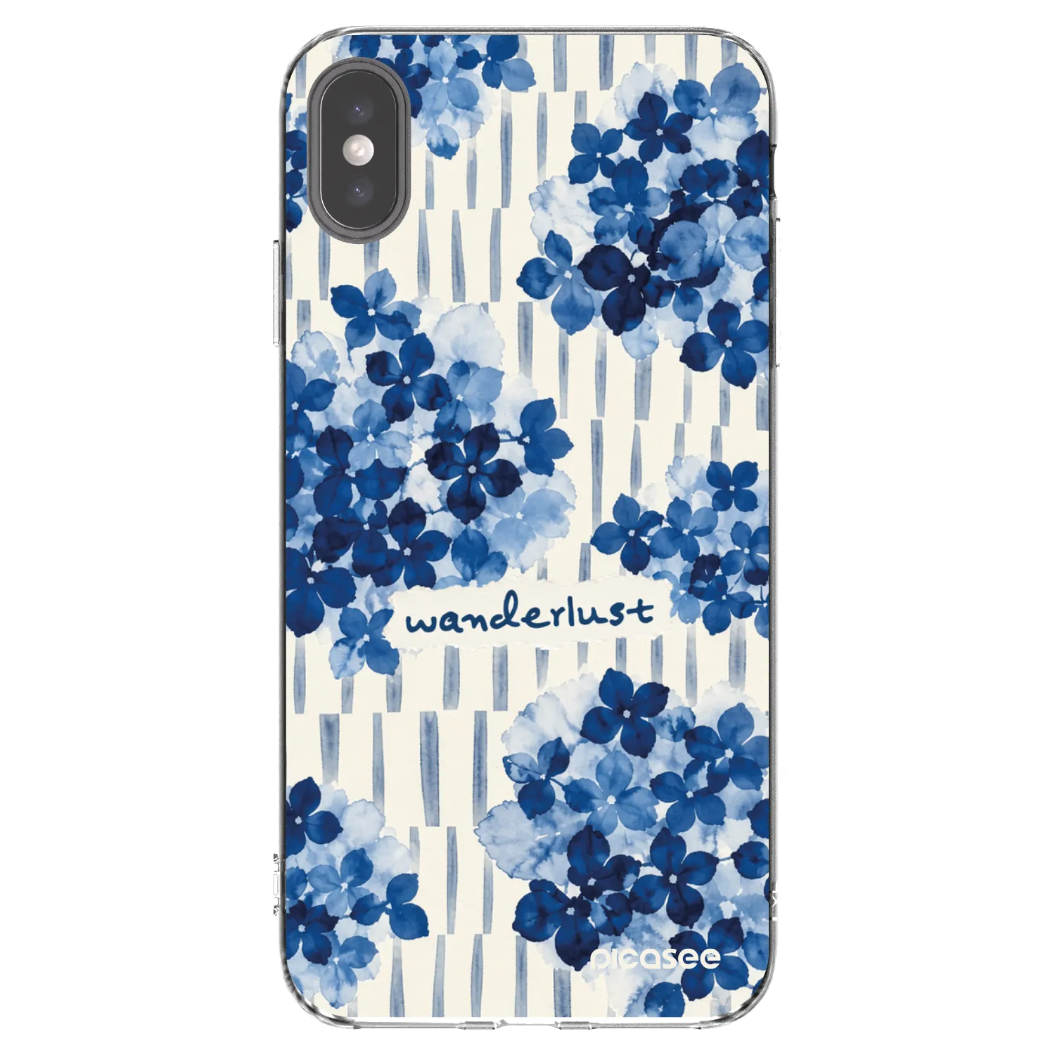 Picasee Apple iPhone XS Max Hülle - Transparentes Silikon - Azorea