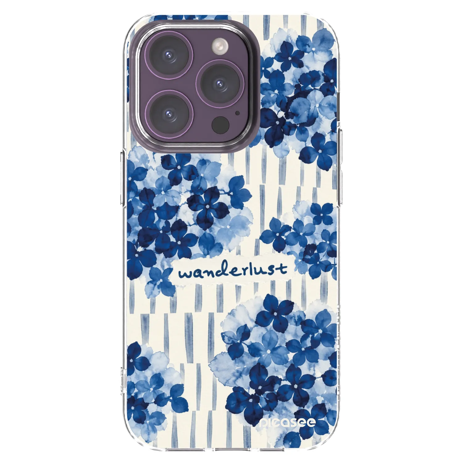 Picasee Apple iPhone 14 Pro Hülle - Transparentes Silikon - Azorea