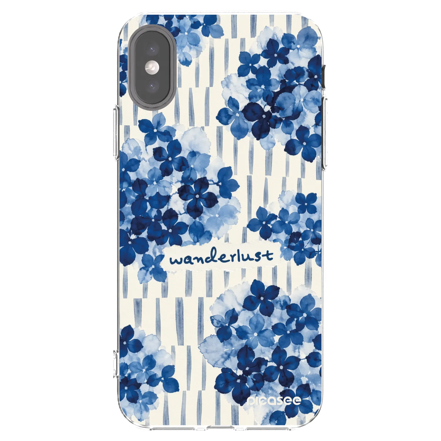 Picasee Apple iPhone X/XS Hülle - Transparentes Silikon - Azorea