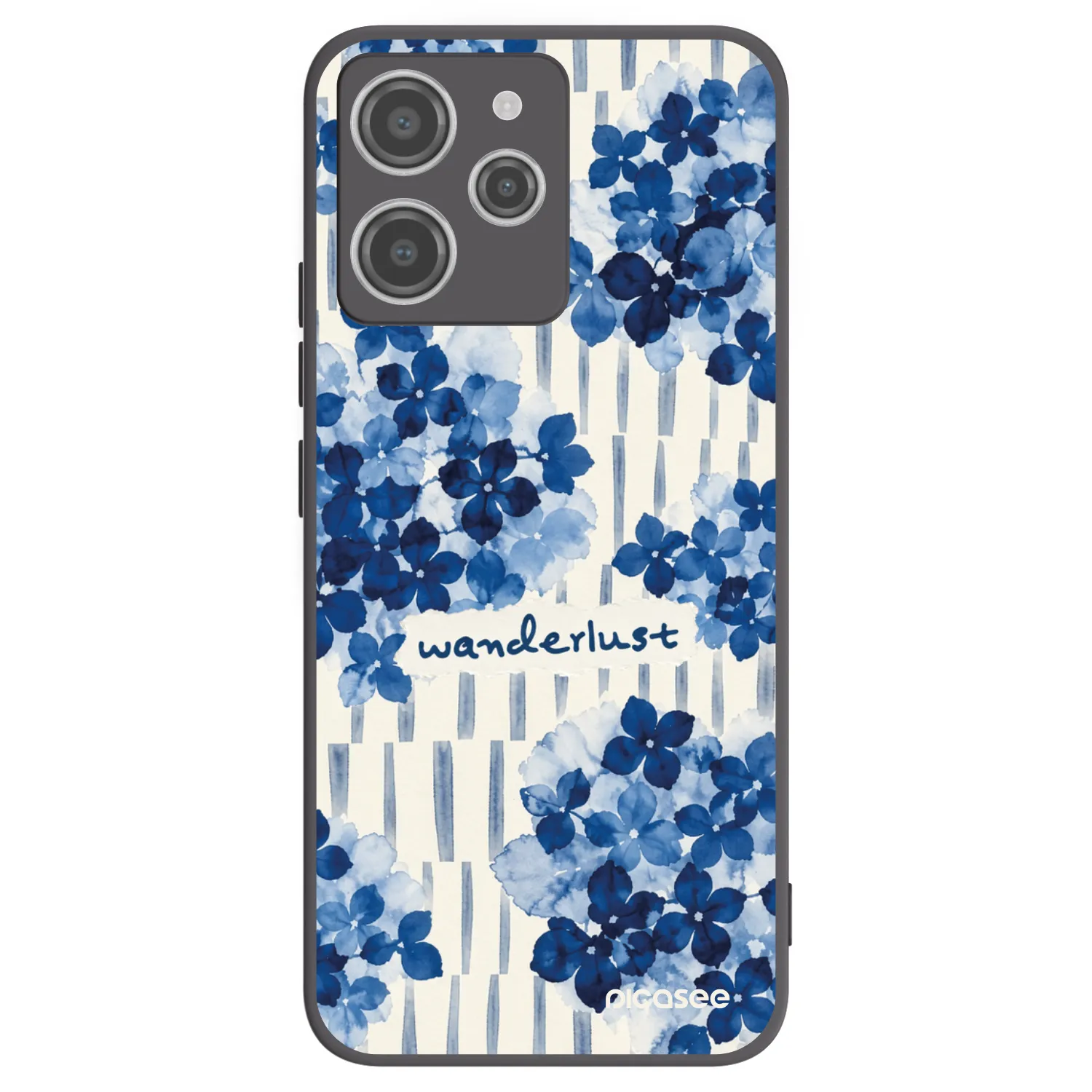 Picasee Xiaomi Redmi 12 4G Hülle - Schwarzes Silikon - Azorea