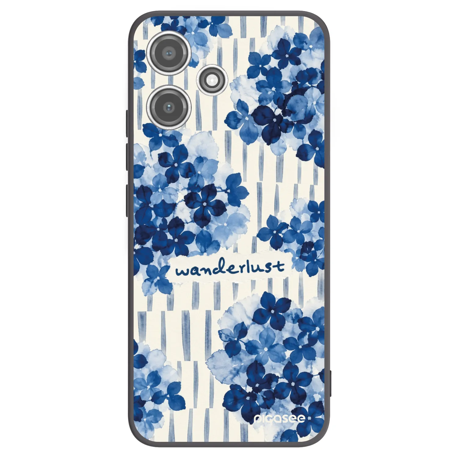 Picasee Xiaomi Redmi 12 5G Hülle - Schwarzes Silikon - Azorea
