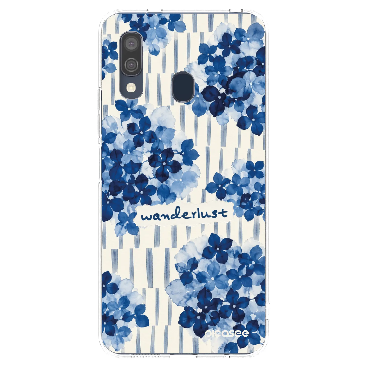 Picasee Samsung Galaxy A40 A405F Hülle - Transparentes Silikon - Azorea