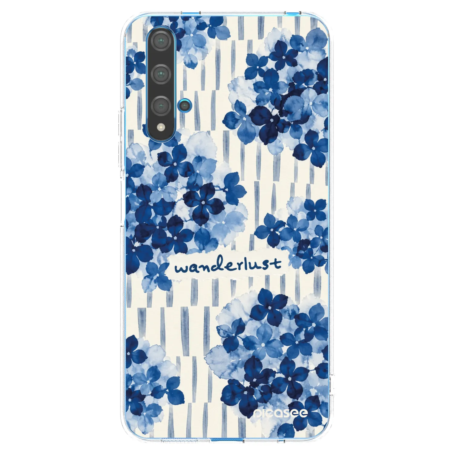 Picasee Huawei Nova 5T Hülle - Transparentes Silikon - Azorea
