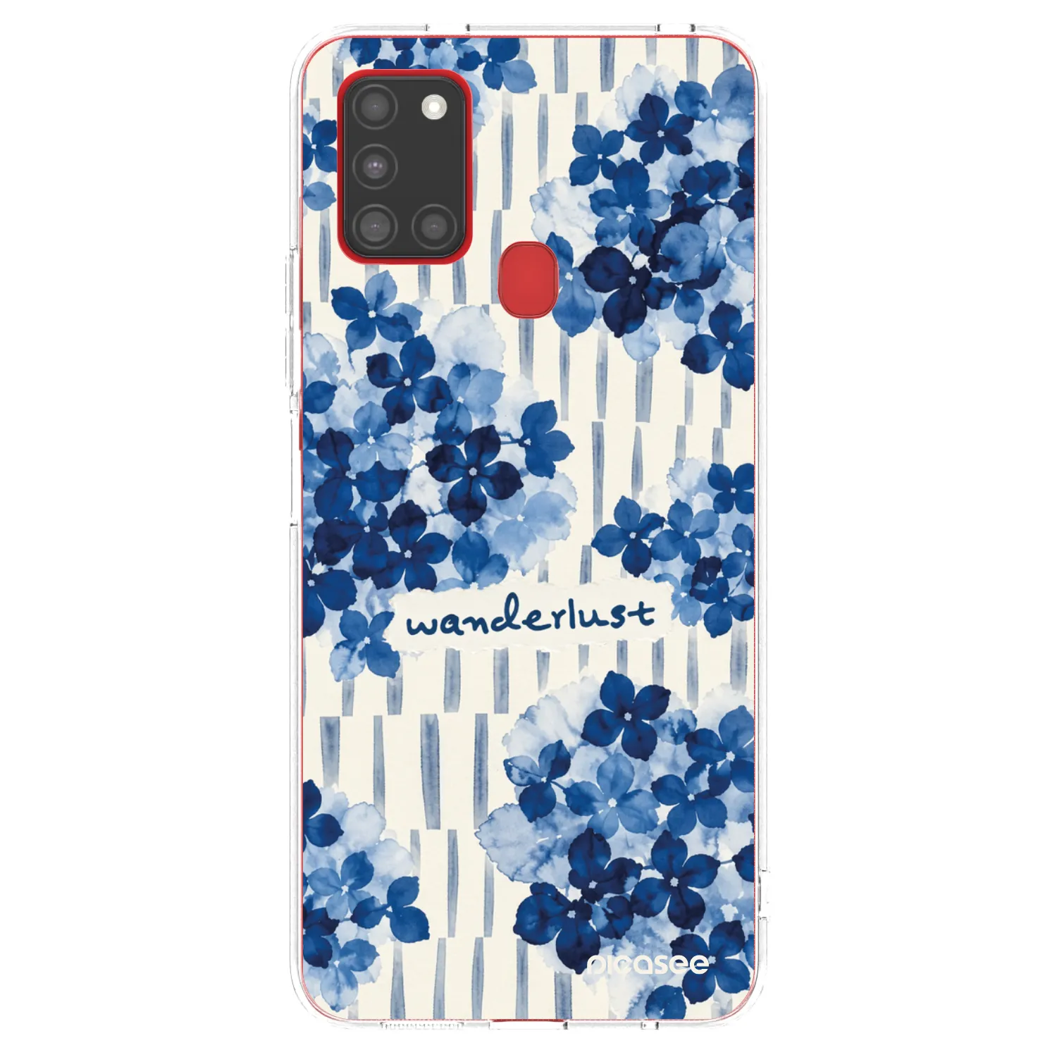 Picasee Samsung Galaxy A21s Hülle - Transparentes Silikon - Azorea