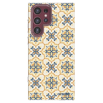 Picasee Samsung Galaxy S22 Ultra 5G Hülle - Transparentes Silikon - Majolica