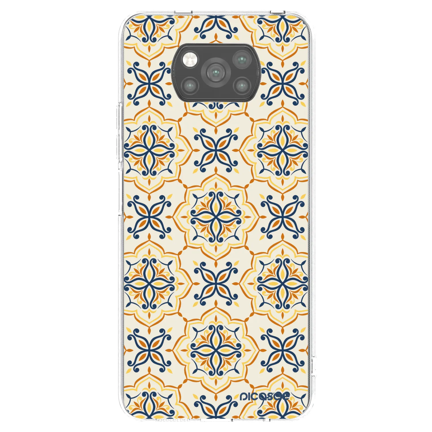 Picasee Xiaomi Poco X3 Hülle - Schwarzes Silikon - Majolica