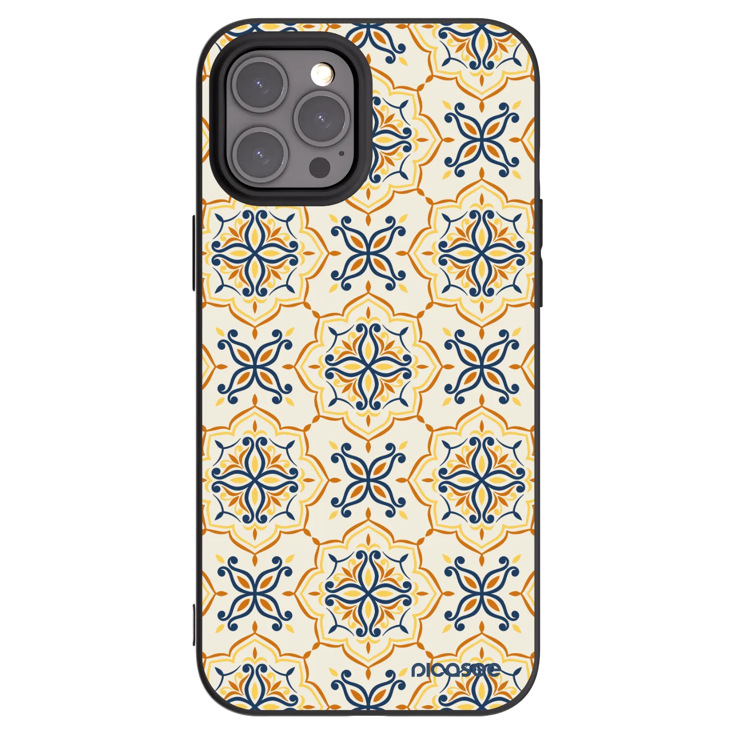 Picasee Apple iPhone 12 Pro Max Hülle - Schwarzes Silikon - Majolica