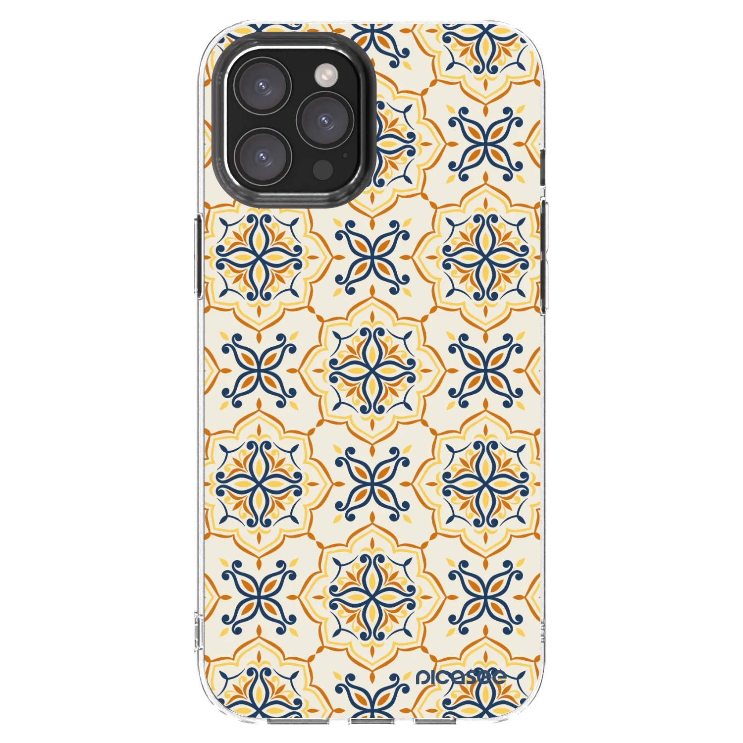 Picasee Apple iPhone 12 Pro Max Hülle - Transparentes Silikon - Majolica