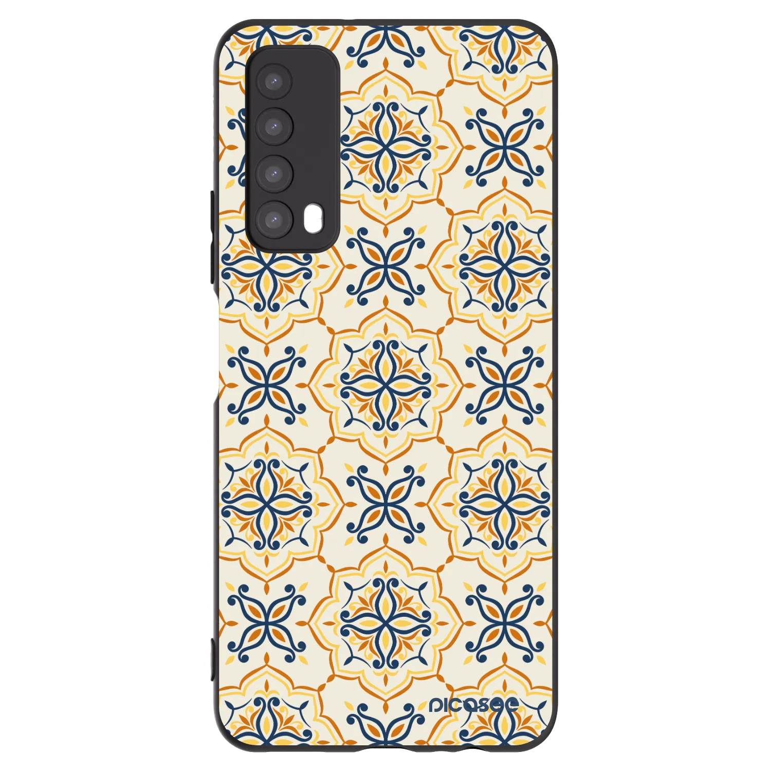 Picasee Huawei P Smart 2021 Hülle - Schwarzes Silikon - Majolica