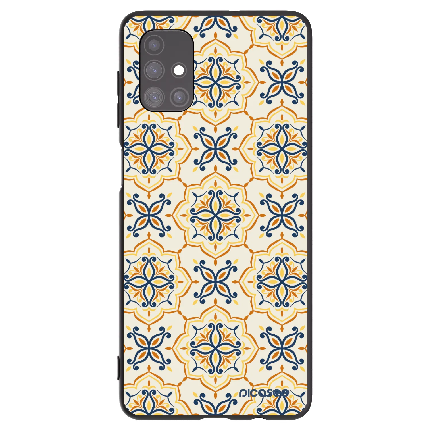 Picasee Samsung Galaxy M51 M515F Hülle - Schwarzes Silikon - Majolica