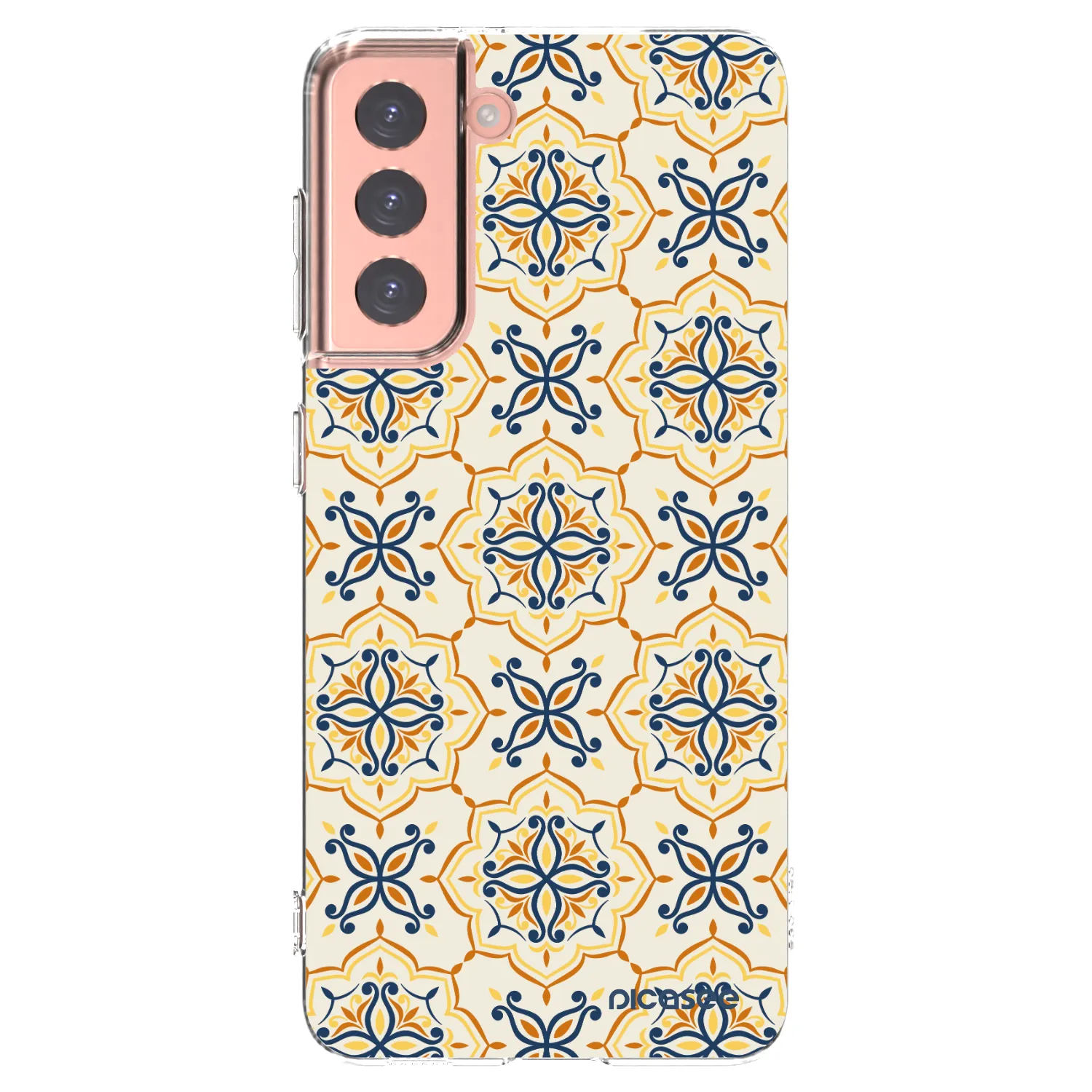 Picasee Samsung Galaxy S21 5G G991B Hülle - Transparentes Silikon - Majolica