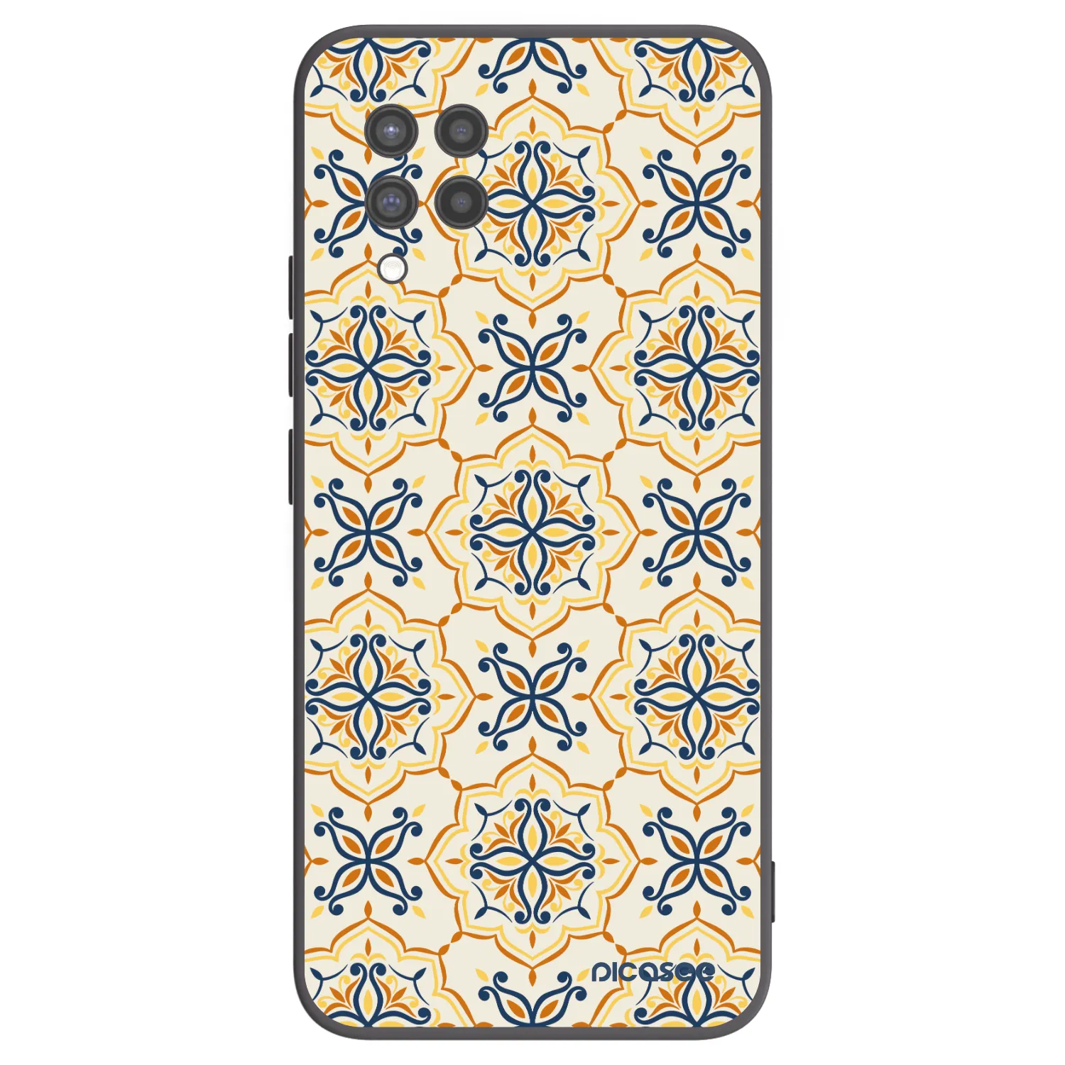 Picasee Samsung Galaxy A42 A426B Hülle - Schwarzes Silikon - Majolica