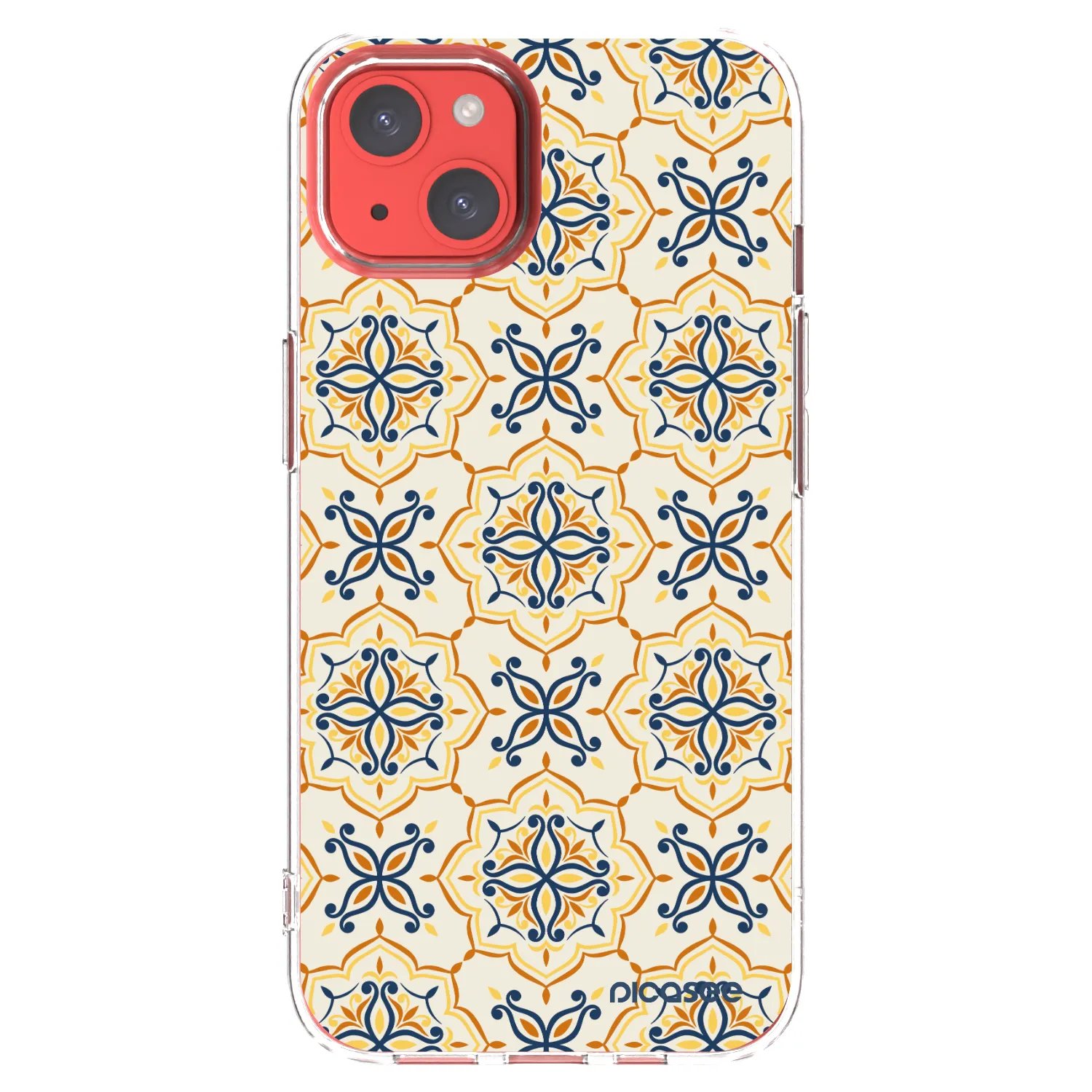 Picasee Apple iPhone 13 Hülle - Transparentes Silikon - Majolica
