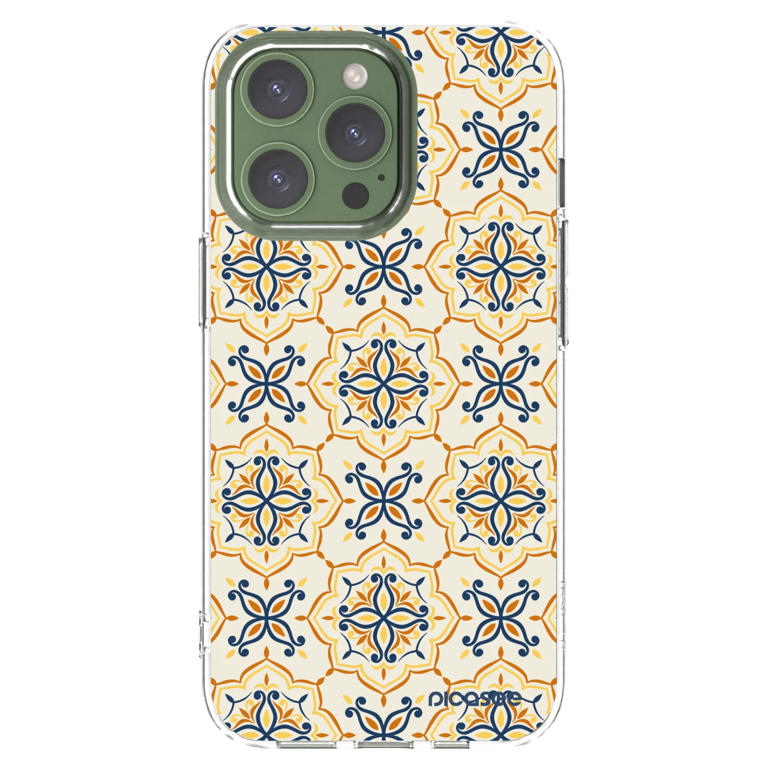 Picasee Apple iPhone 13 Pro Hülle - Transparentes Silikon - Majolica