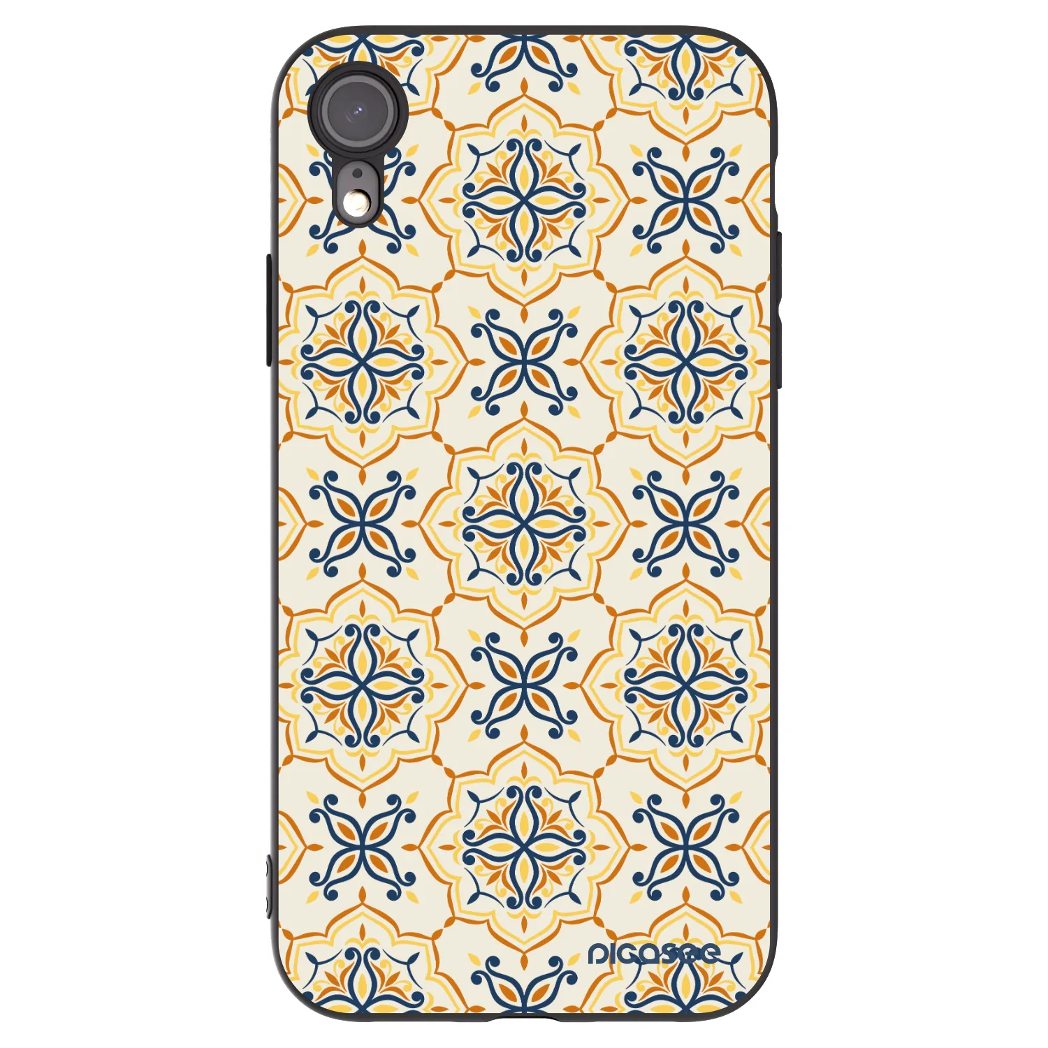 Picasee Apple iPhone XR Hülle - Schwarzes Silikon - Majolica