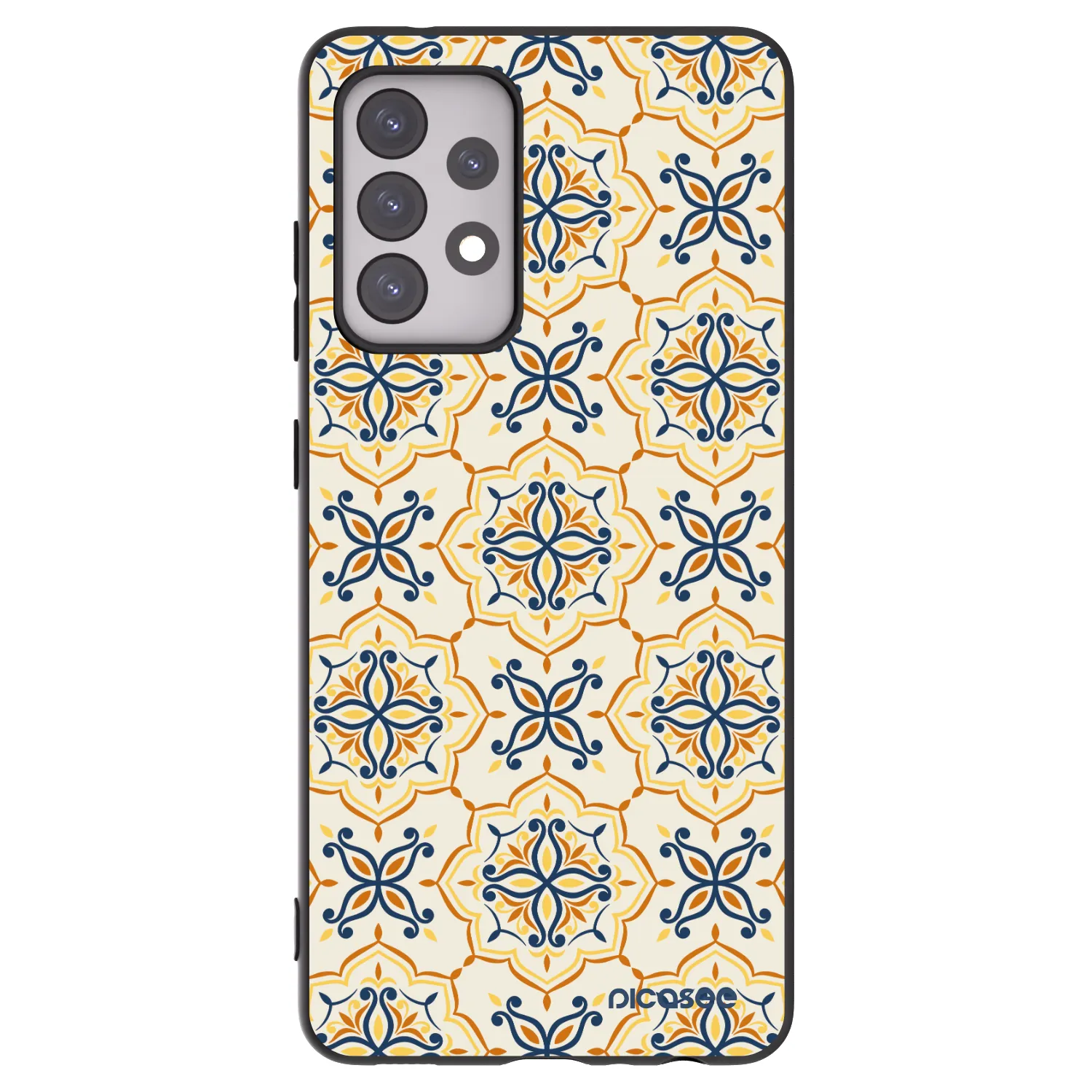 Picasee Samsung Galaxy A52s 5G A528B Hülle - Schwarzes Silikon - Majolica