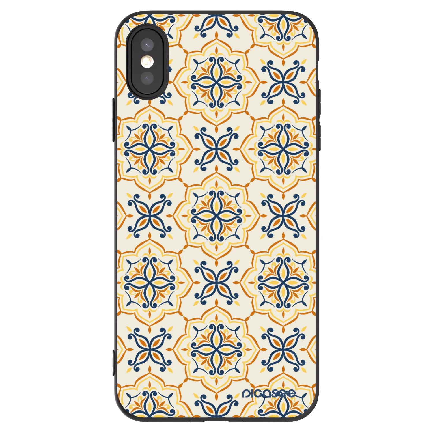 Picasee Apple iPhone XS Max Hülle - Schwarzes Silikon - Majolica