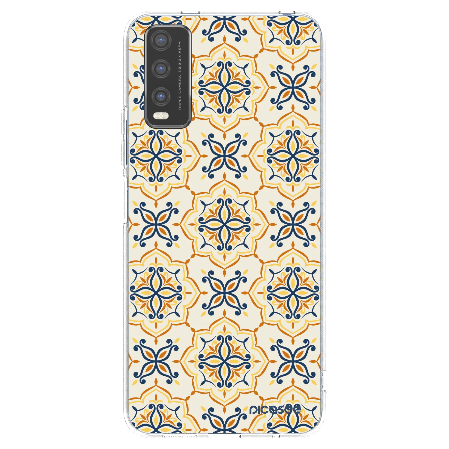 Picasee Vivo Y20s Hülle - Transparentes Silikon - Majolica