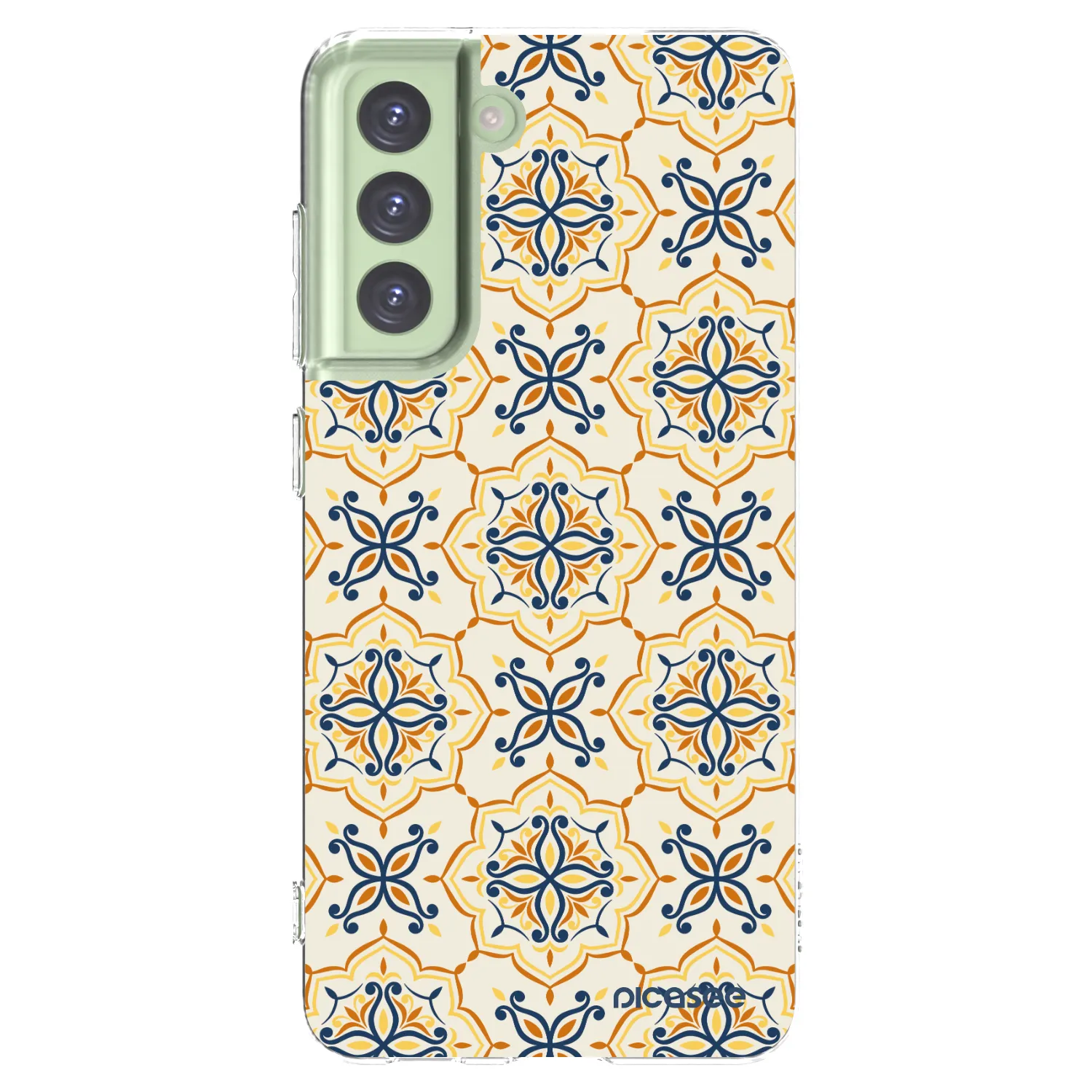 Picasee Samsung Galaxy S21 FE 5G Hülle - Transparentes Silikon - Majolica