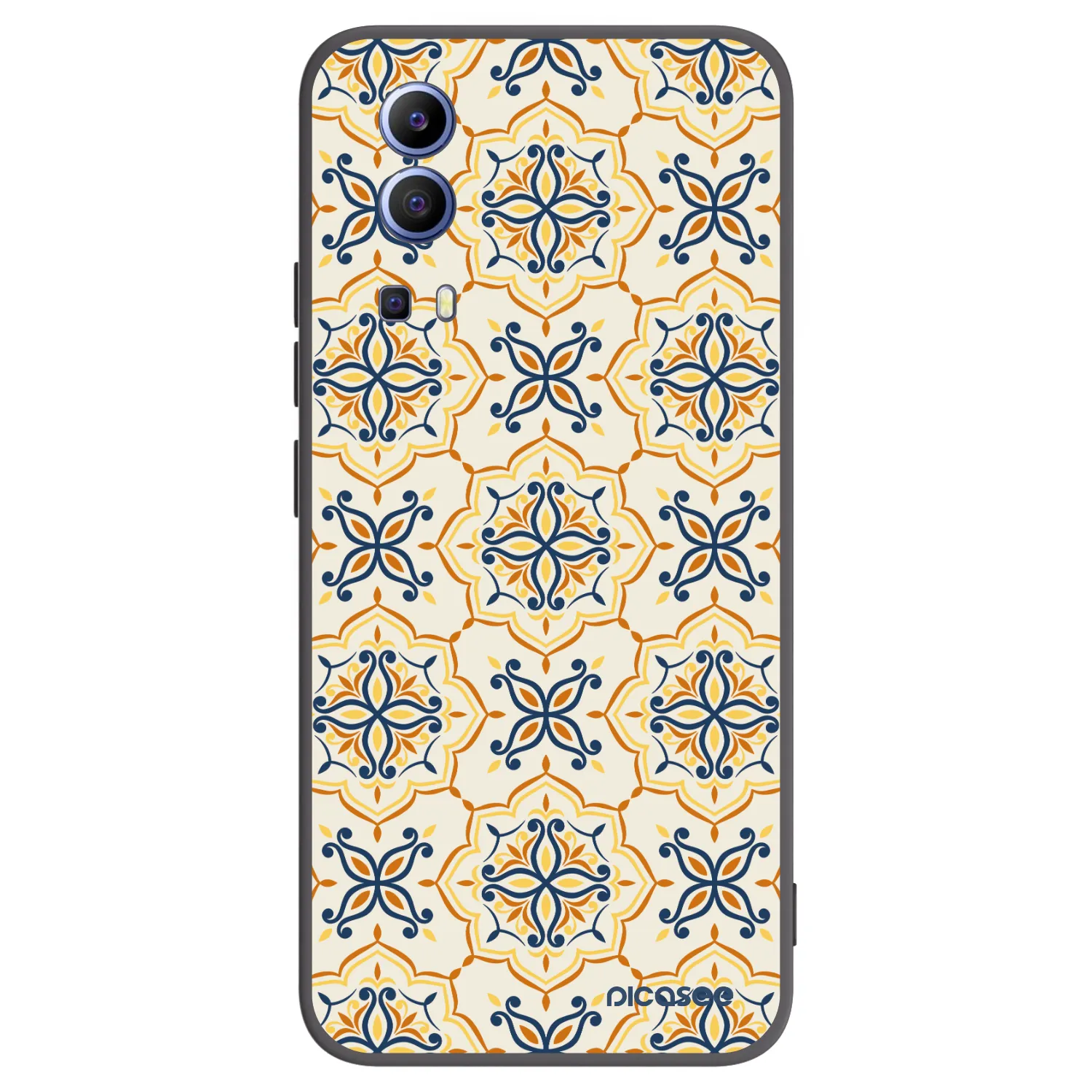Picasee Vivo Y52 5G Hülle - Schwarzes Silikon - Majolica