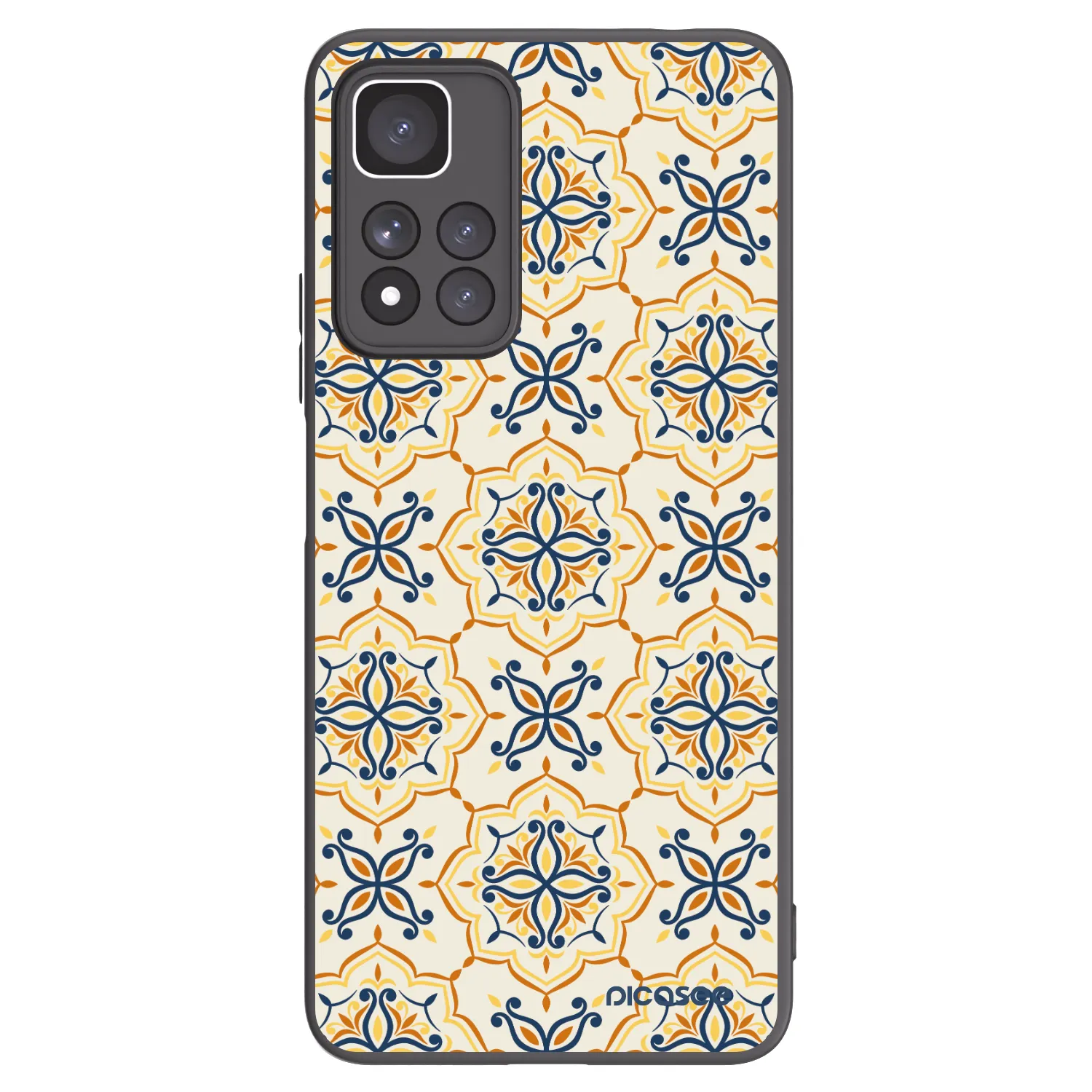 Picasee Xiaomi Redmi Note 11 Pro+ 5G Hülle - Schwarzes Silikon - Majolica