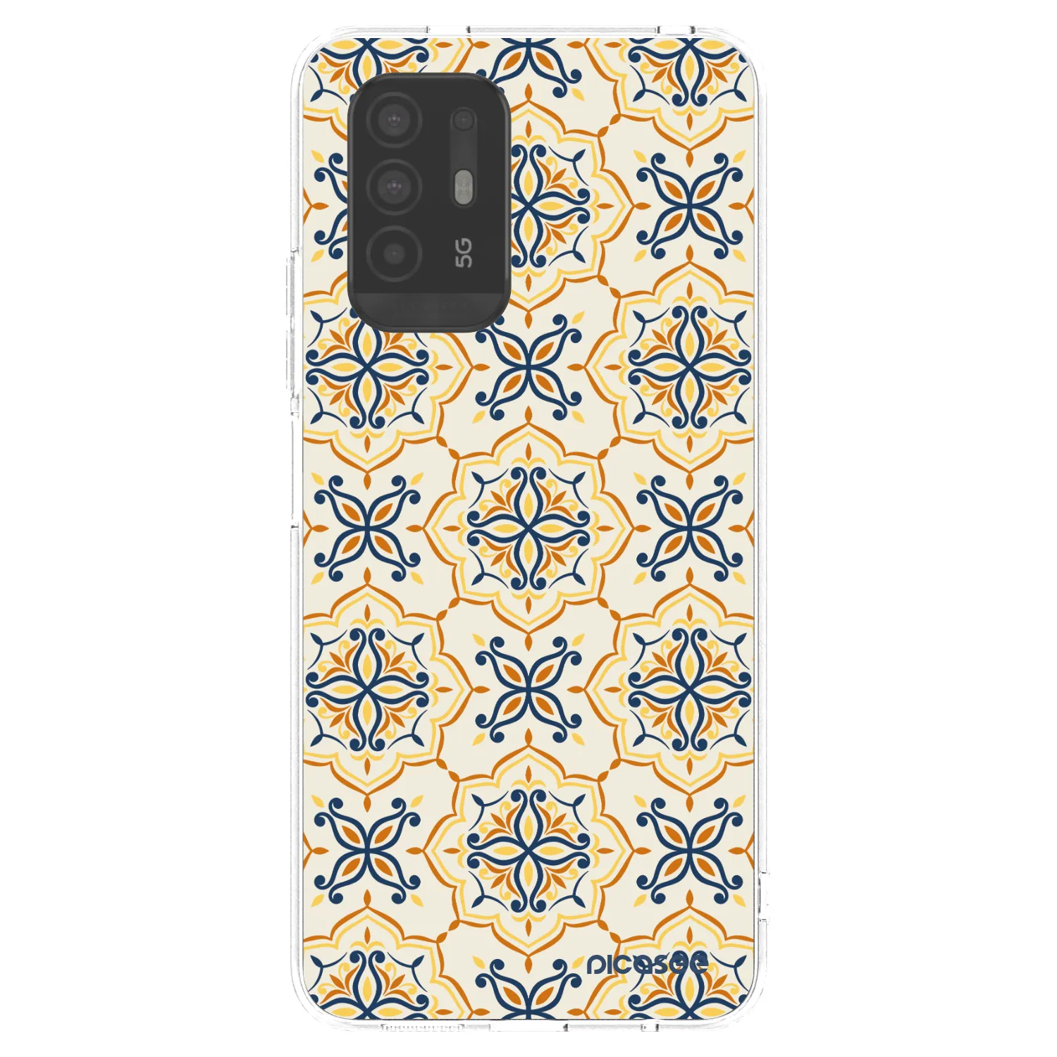 Picasee OPPO A94 5G Hülle - Transparentes Silikon - Majolica