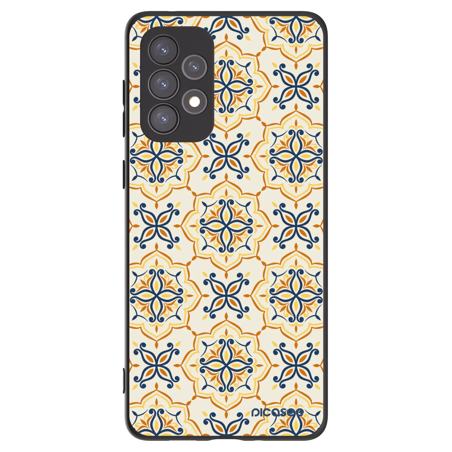 Picasee Samsung Galaxy A73 5G Hülle - Schwarzes Silikon - Majolica