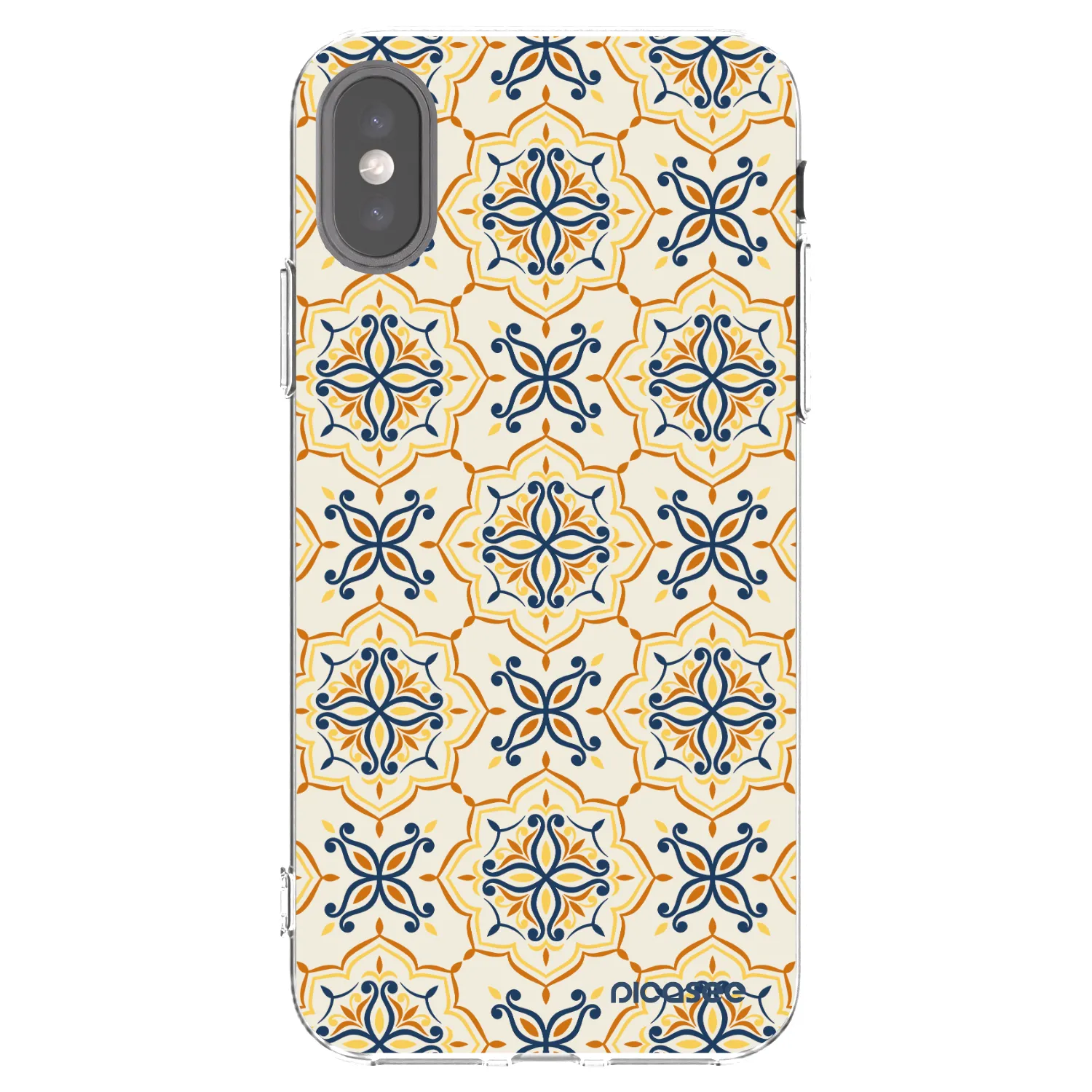 Picasee Apple iPhone X/XS Hülle - Transparentes Silikon - Majolica