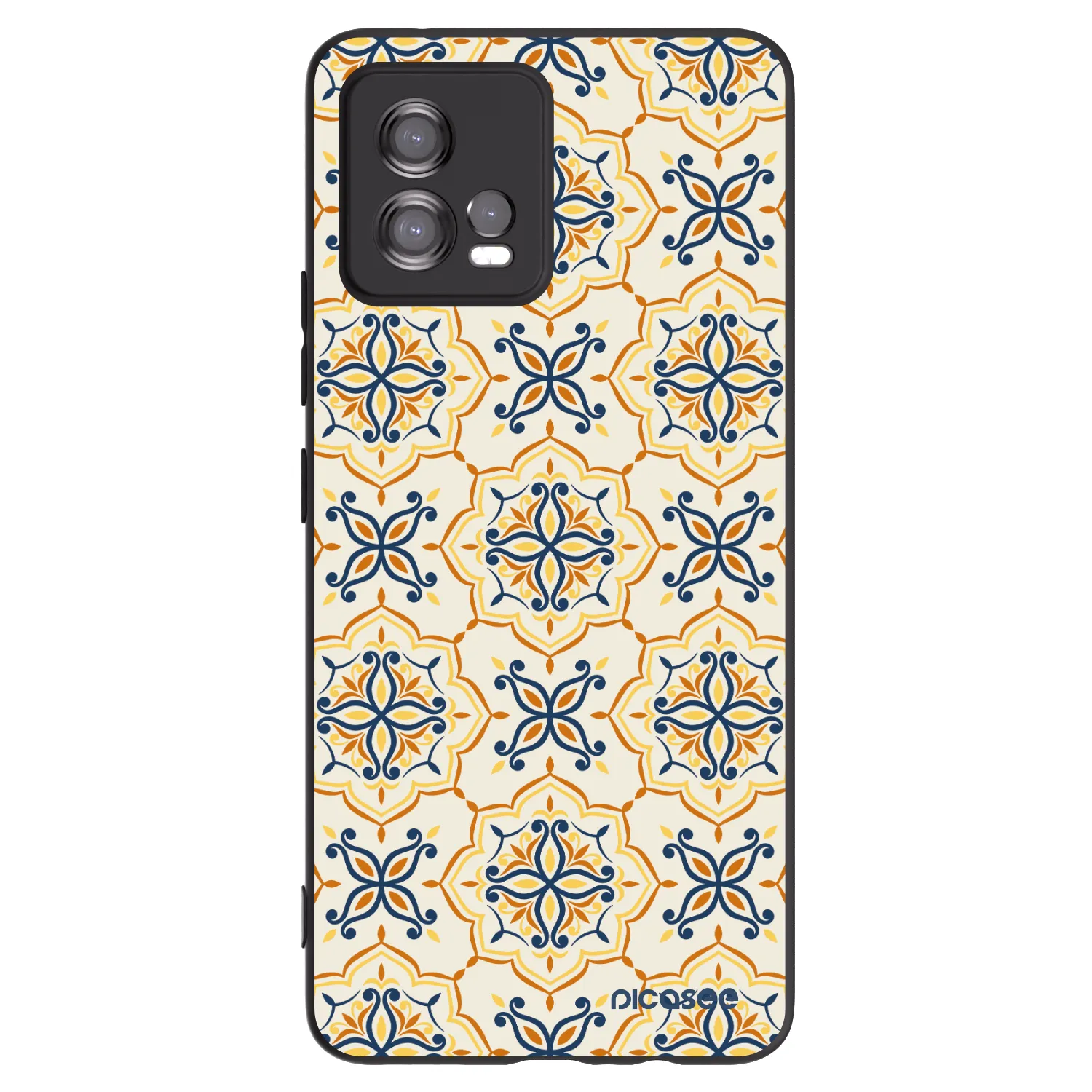 Picasee Motorola Moto G72 Hülle - Schwarzes Silikon - Majolica