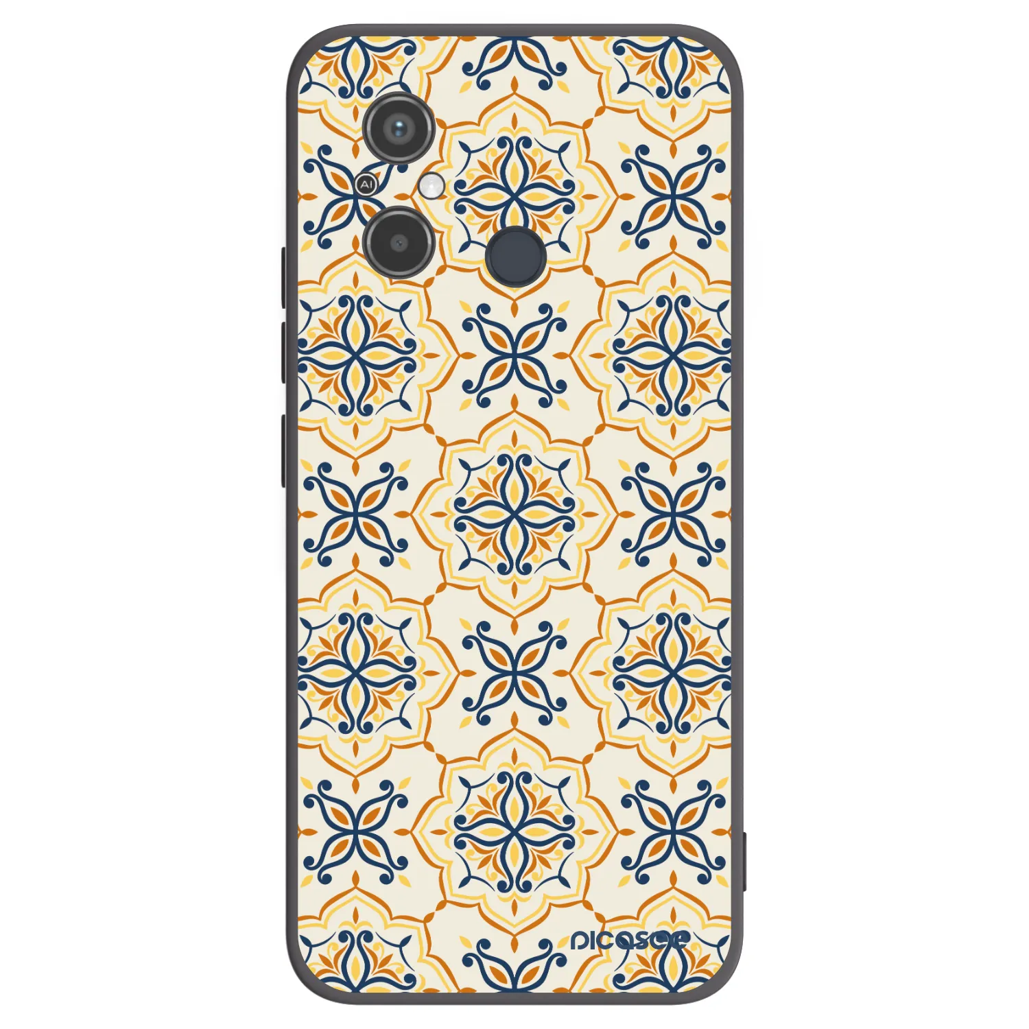 Picasee Xiaomi Redmi 12C Hülle - Schwarzes Silikon - Majolica