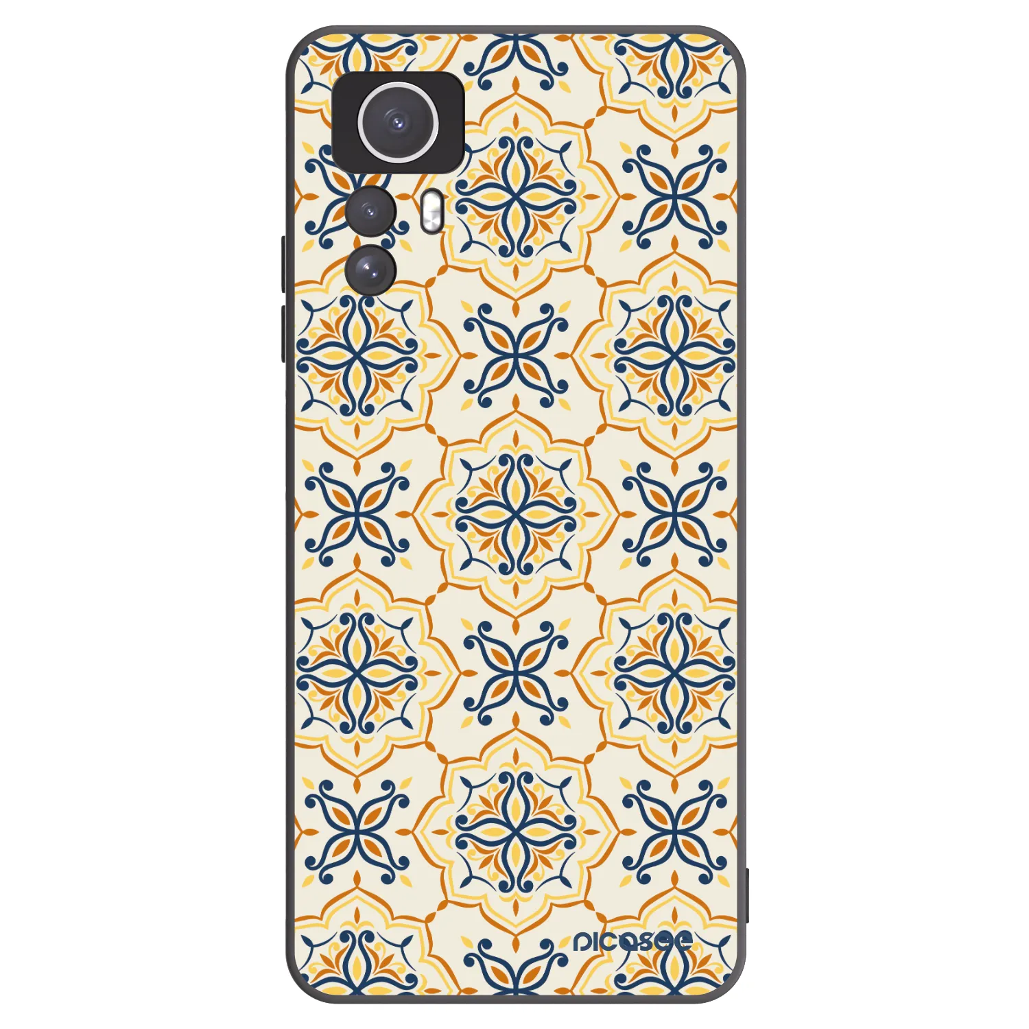 Picasee Xiaomi Redmi Note 12S Hülle - Schwarzes Silikon - Majolica